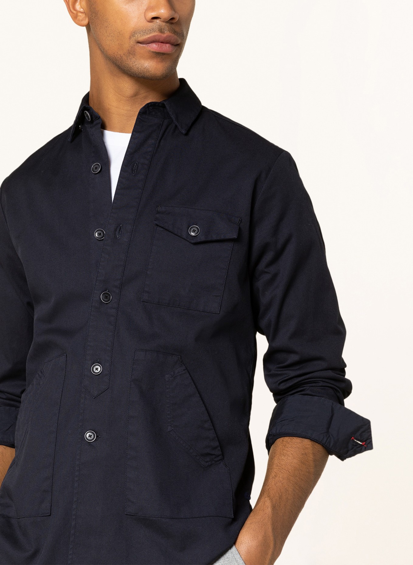 FIL NOIR Shirt LEONARDO regular fit, Color: DARK BLUE (Image 4)