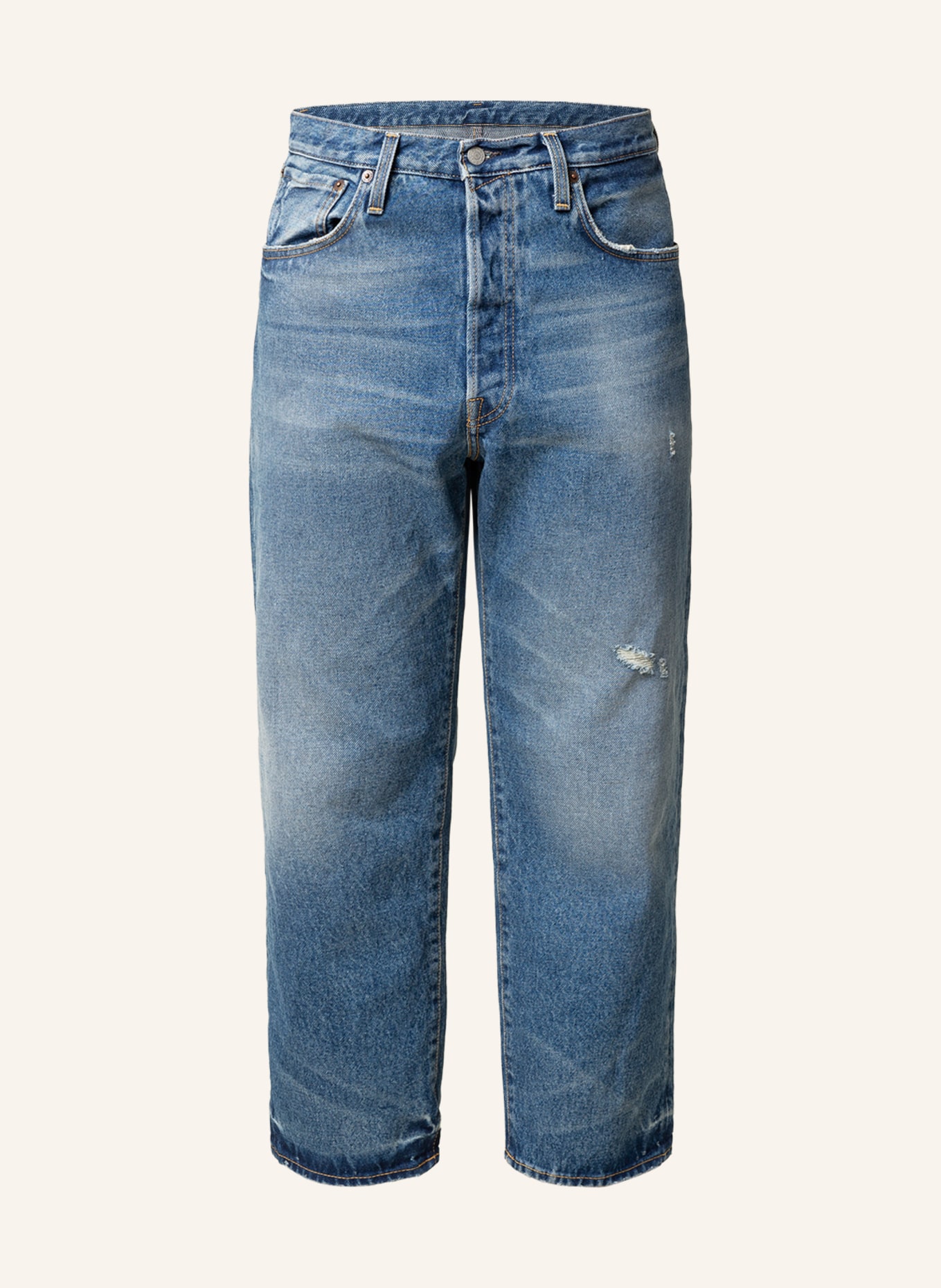 Acne Studios Destroyed Jeans 2003 Loose Fit, Color: B00149 Vintage Blue (Image 1)