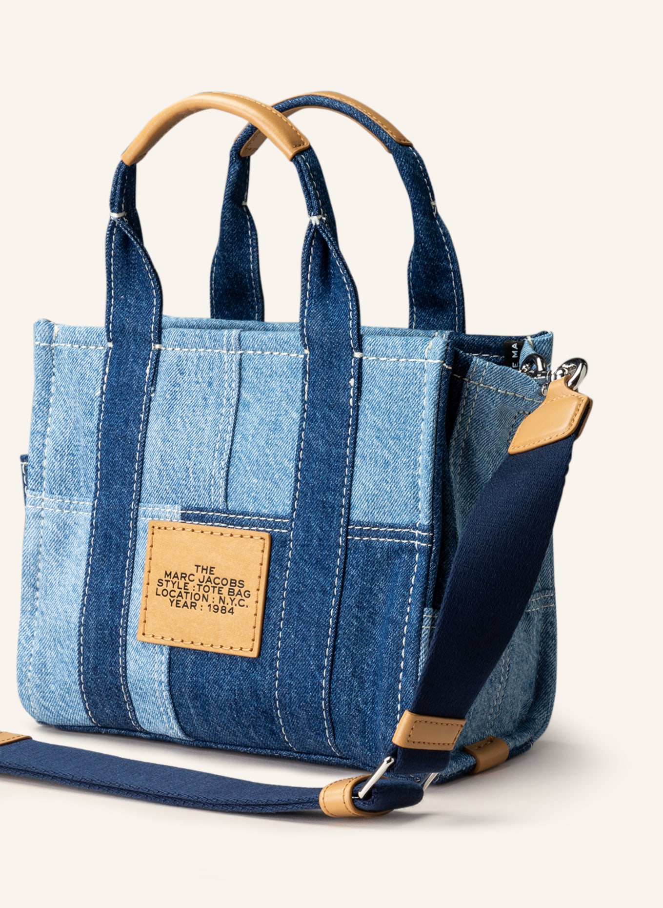 MARC JACOBS Shopper TRAVELER EXTRA SMALL, Color: BLUE (Image 2)