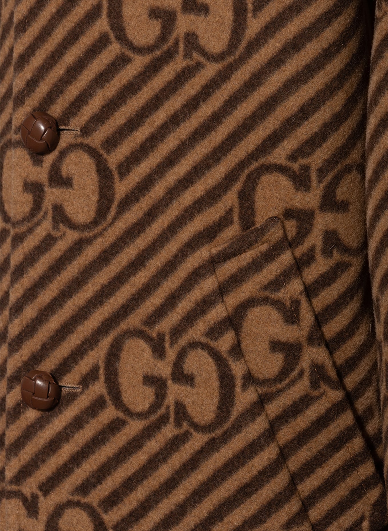 GUCCI Płaszcz wełniany , Kolor: CAMELOWY/ BRĄZOWY (Obrazek 3)