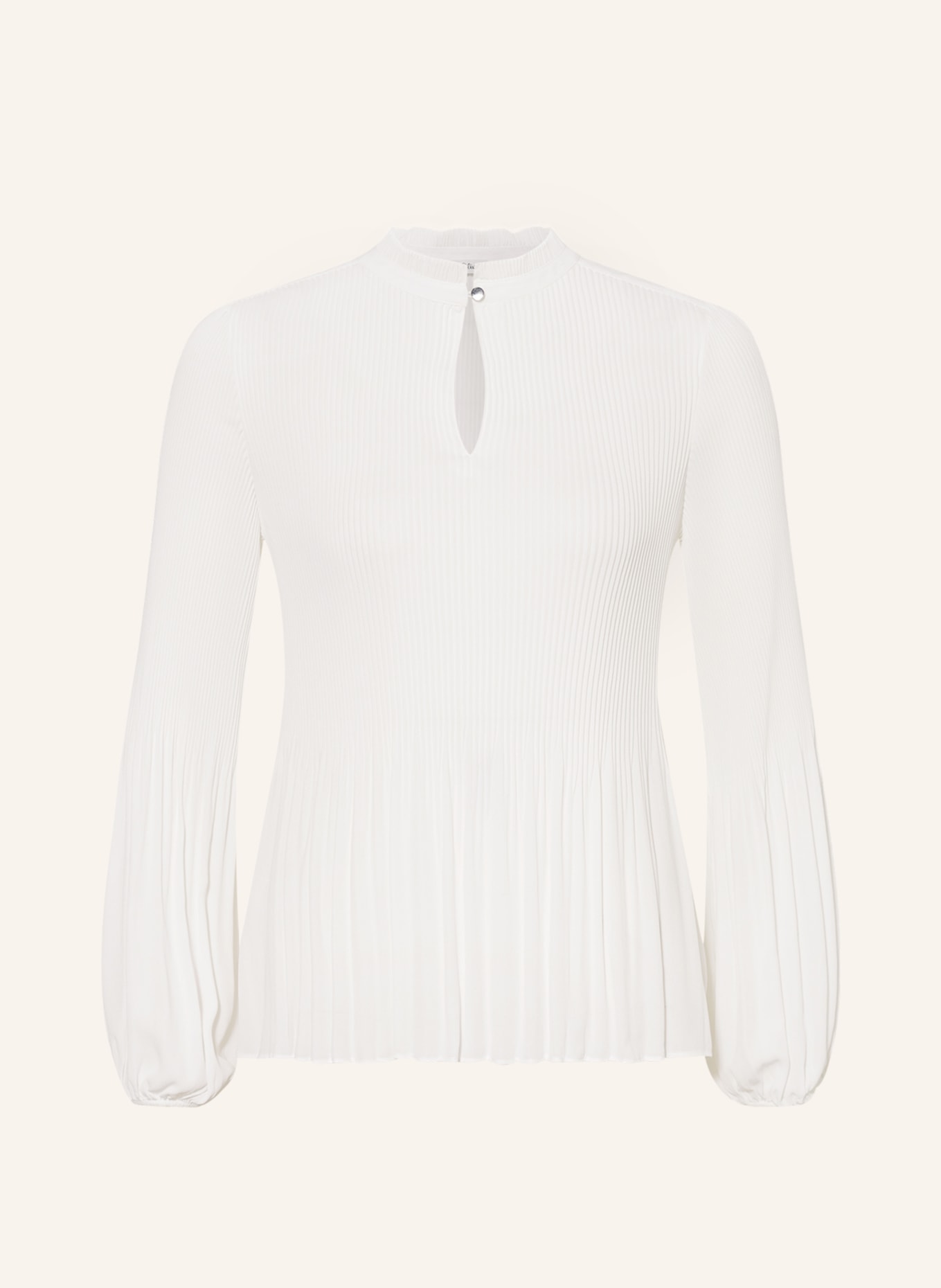s.Oliver BLACK LABEL Pleated shirt blouse, Color: WHITE (Image 1)