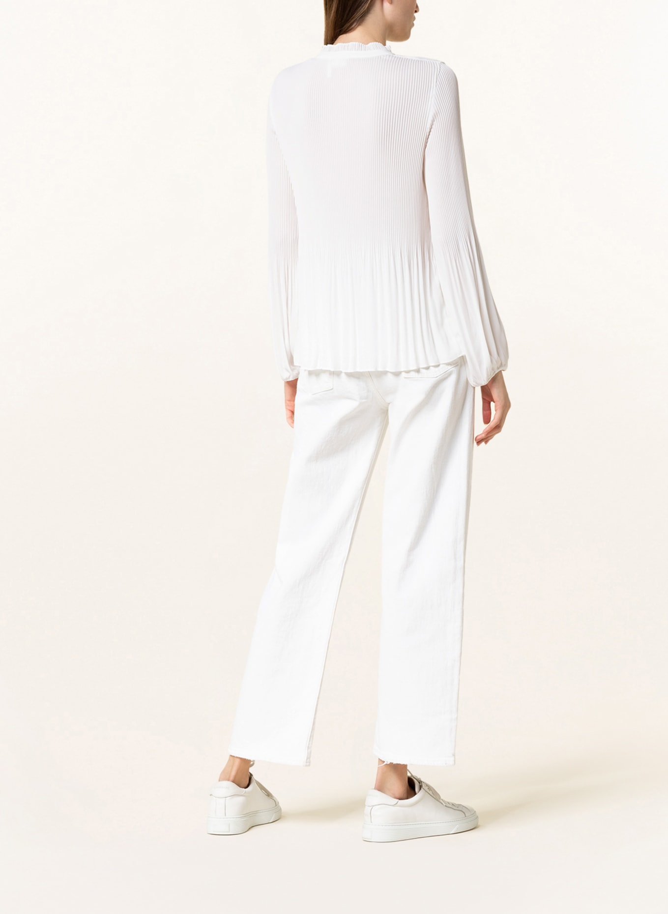 s.Oliver BLACK LABEL Pleated shirt blouse, Color: WHITE (Image 3)