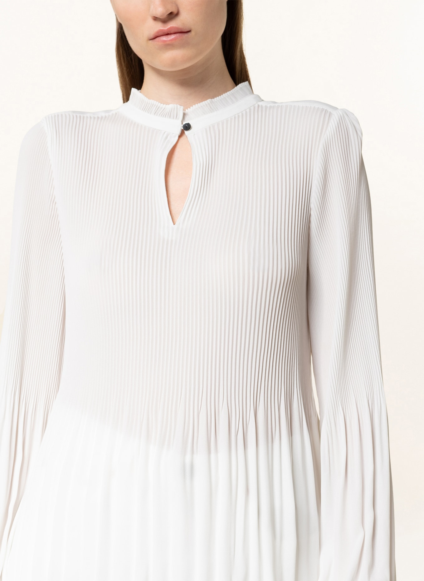 s.Oliver BLACK LABEL Pleated shirt blouse, Color: WHITE (Image 4)