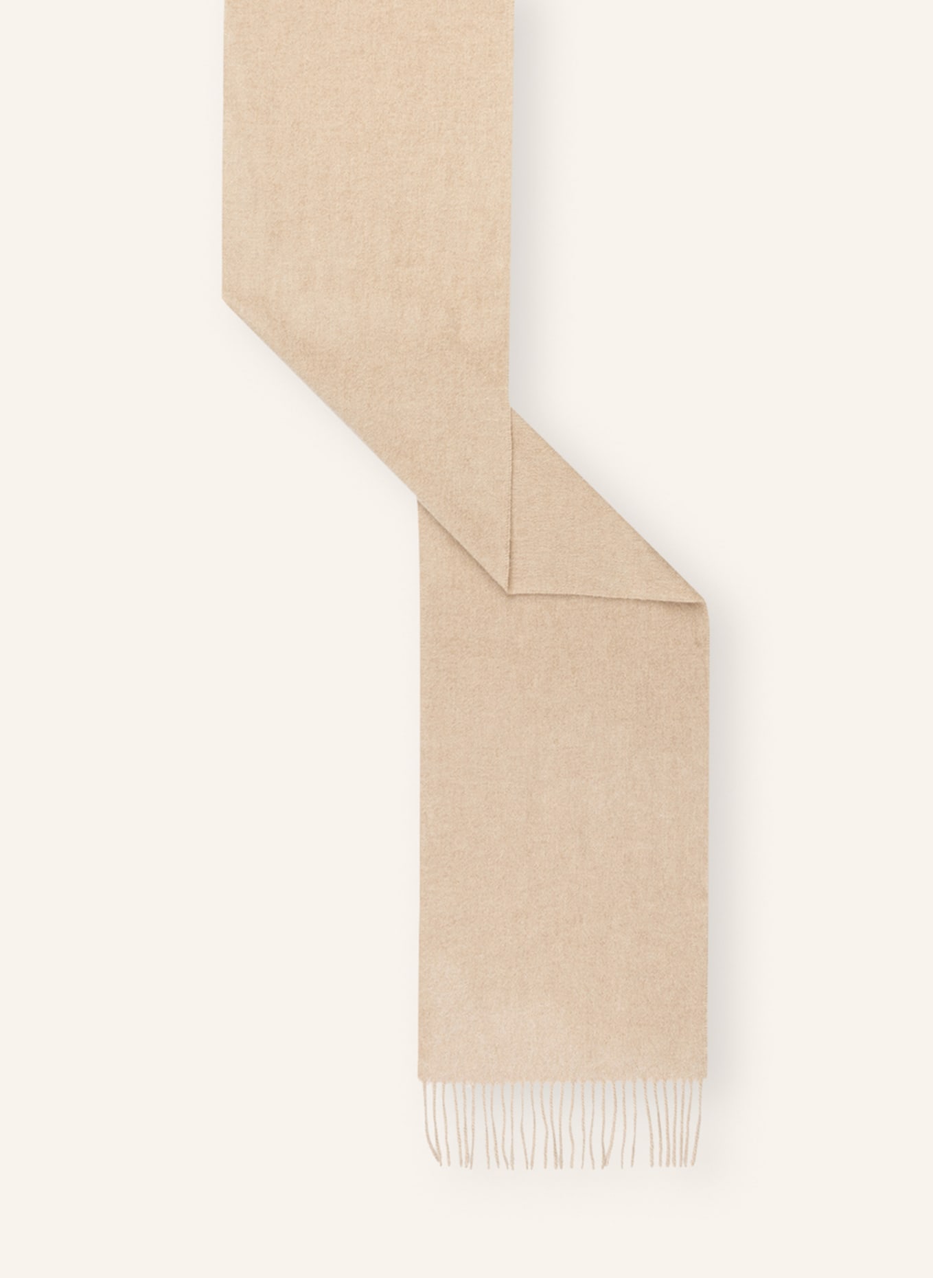 STROKESMAN'S Cashmere scarf, Color: BEIGE (Image 2)