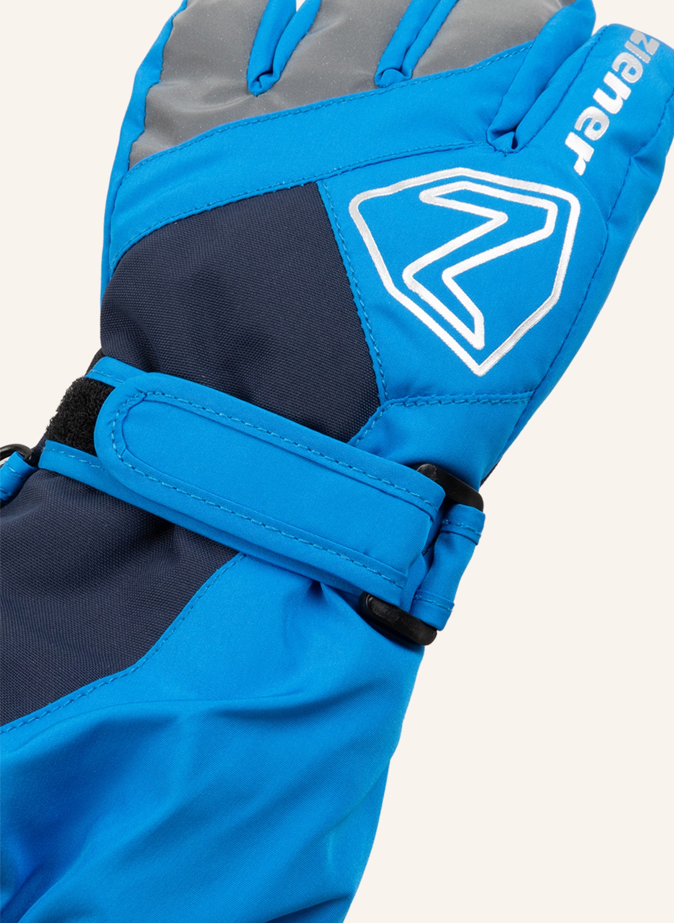 ziener Ski gloves LAURO AS®, Color: DARK BLUE/ BLUE/ GRAY (Image 2)
