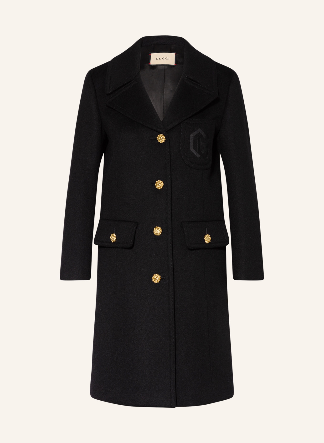 GUCCI Mantel: SCHWARZ