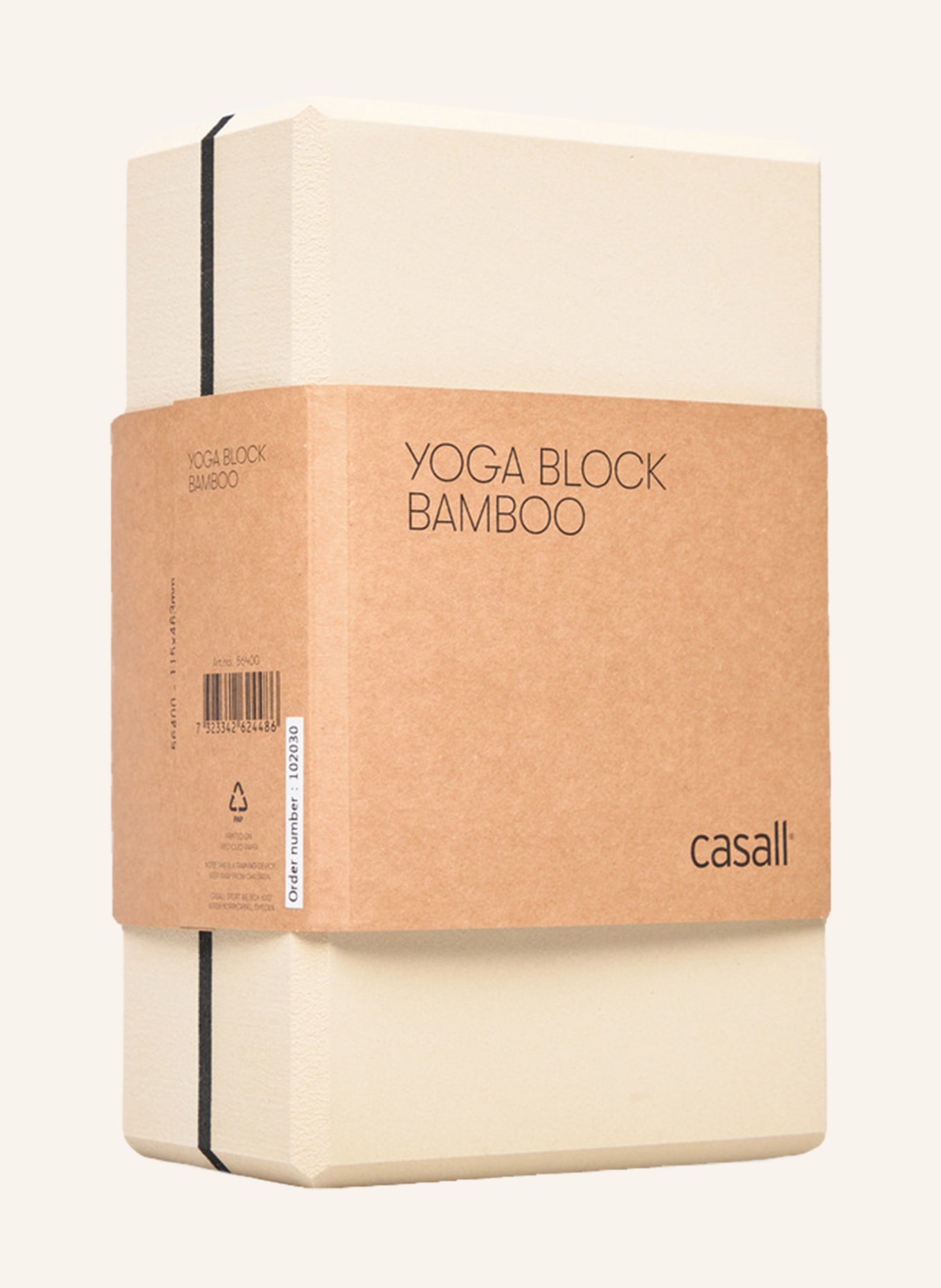 casall Yoga-Block, Farbe: ECRU (Bild 1)