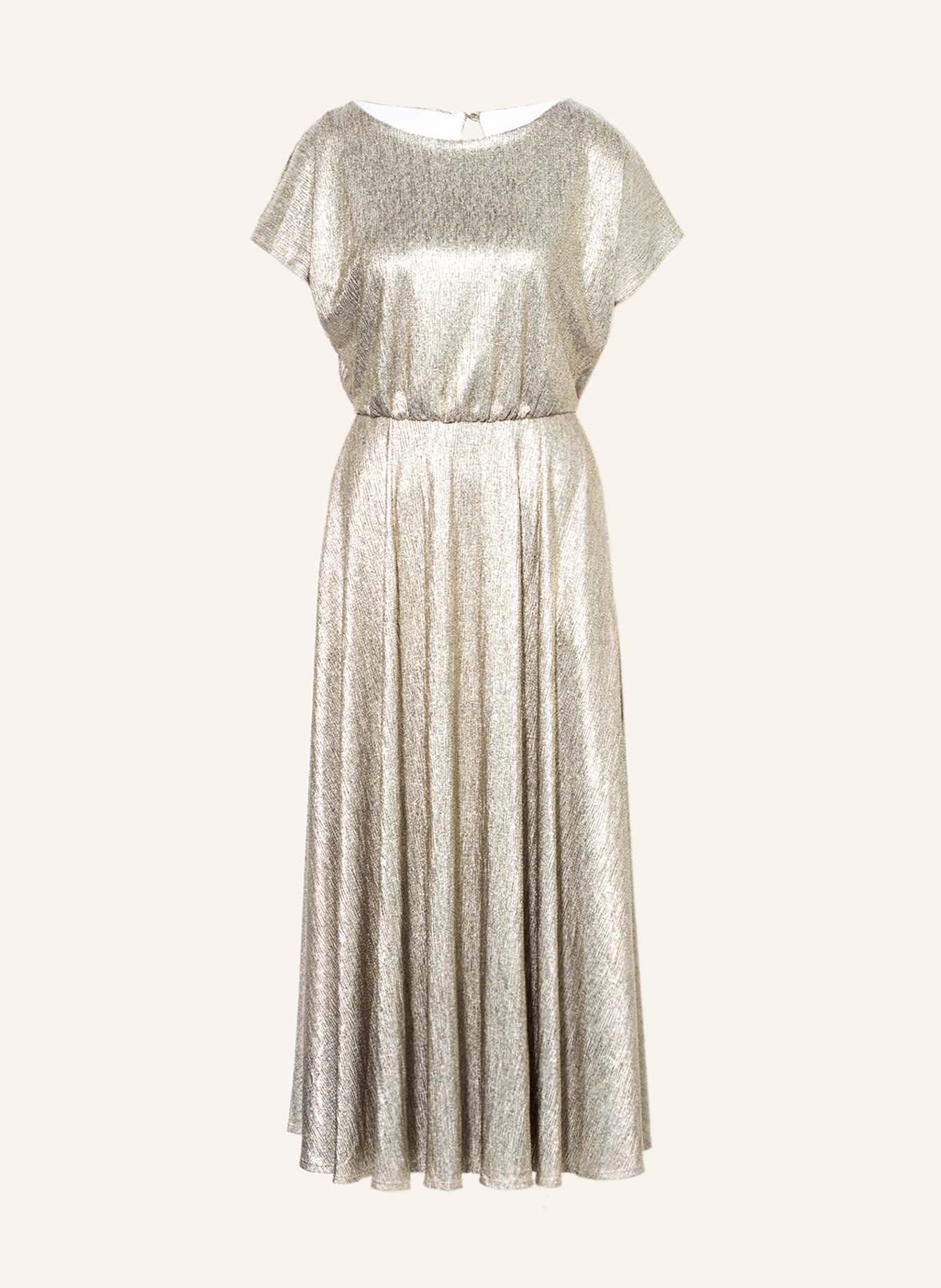 SWING Cold-shoulder dress, Color: GOLD (Image 1)