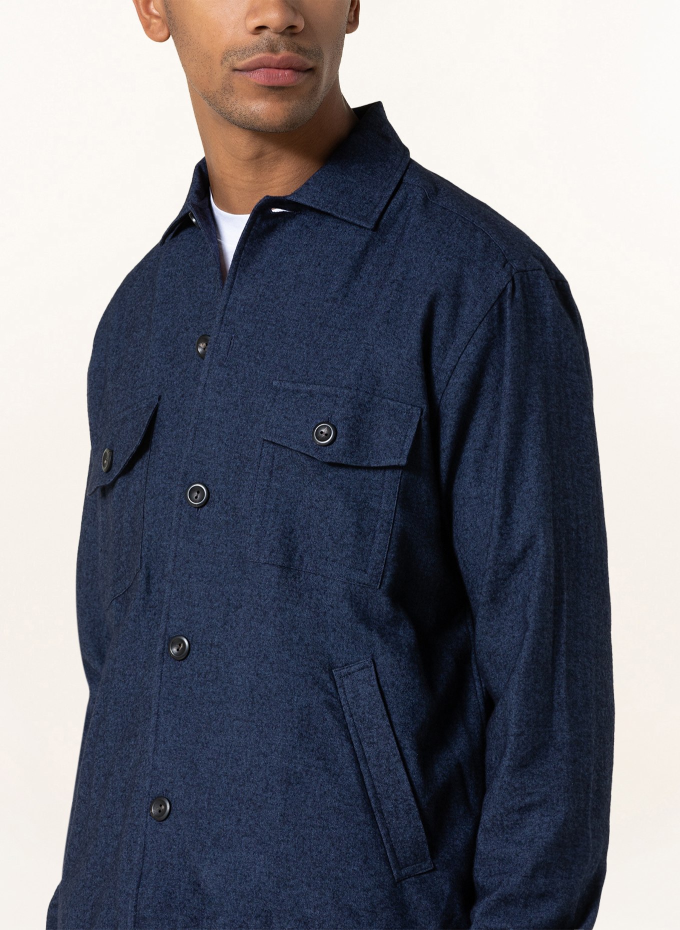 ETON Overshirt: BLAU