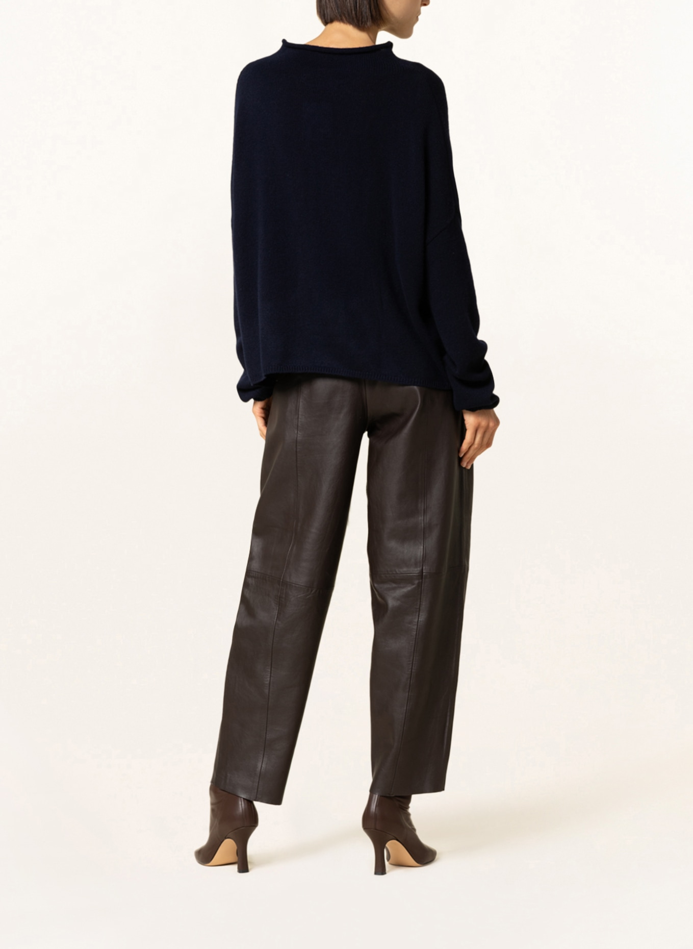 LISA YANG Cashmere-Pullover SANDY: DUNKELBLAU