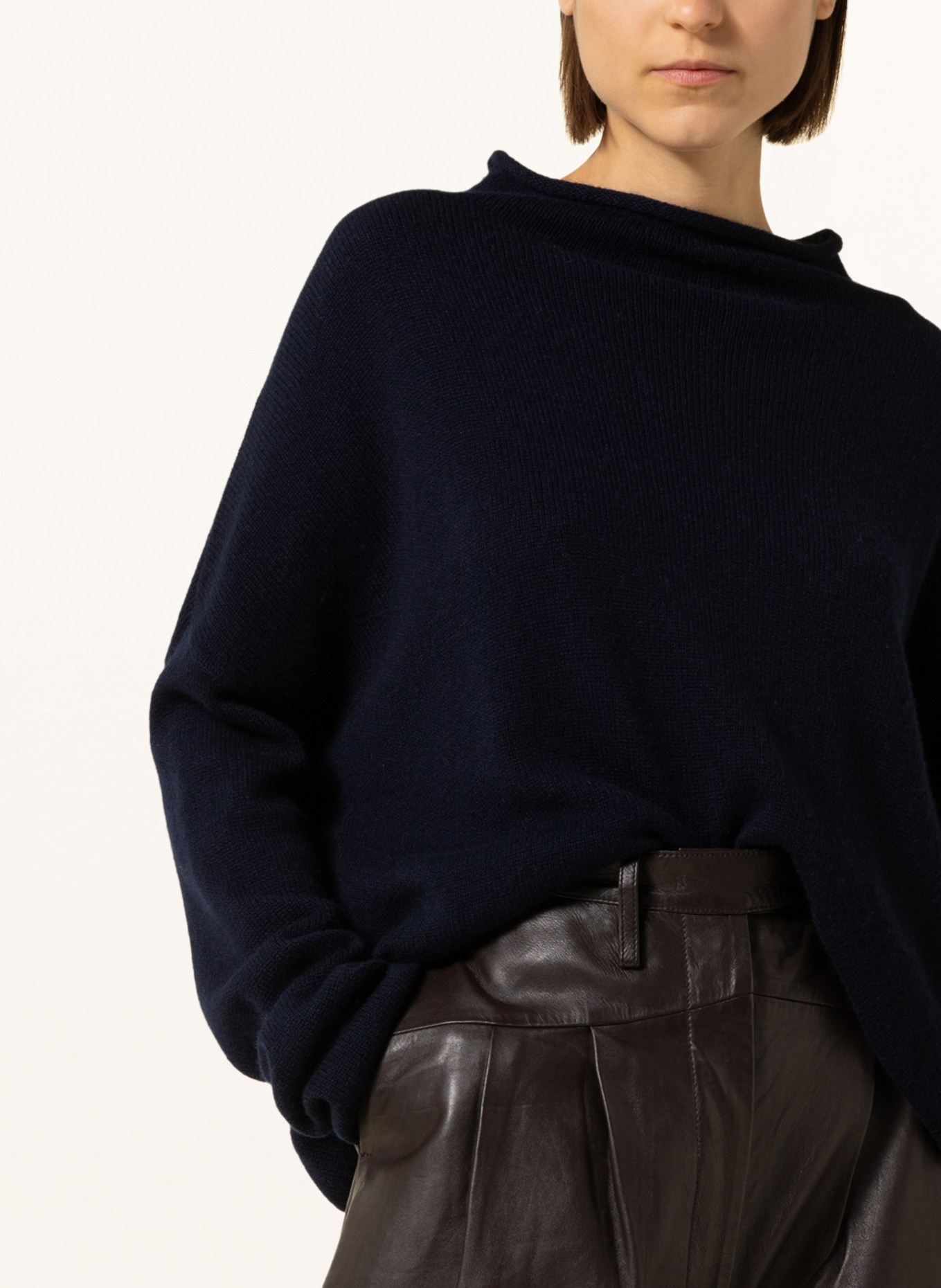 LISA YANG Cashmere-Pullover SANDY: DUNKELBLAU