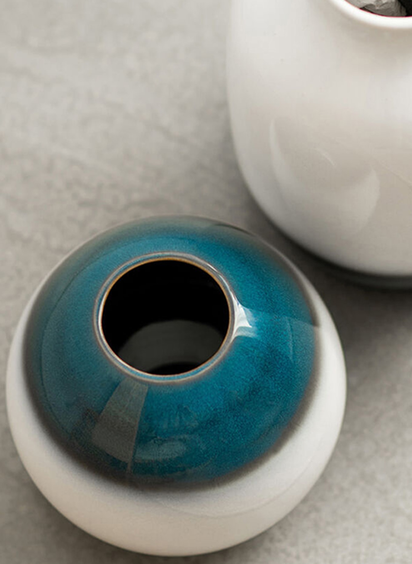 Villeroy & Boch Vase DROP SMALL, Farbe: BLAU/ WEISS (Bild 2)