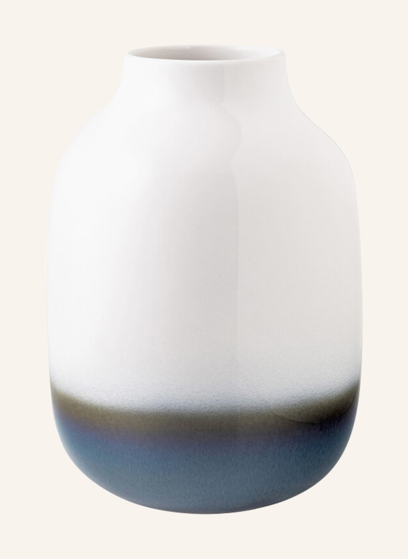 Villeroy & Boch Vase NEK LARGE, Farbe: WEISS/ DUNKELGRAU (Bild 1)
