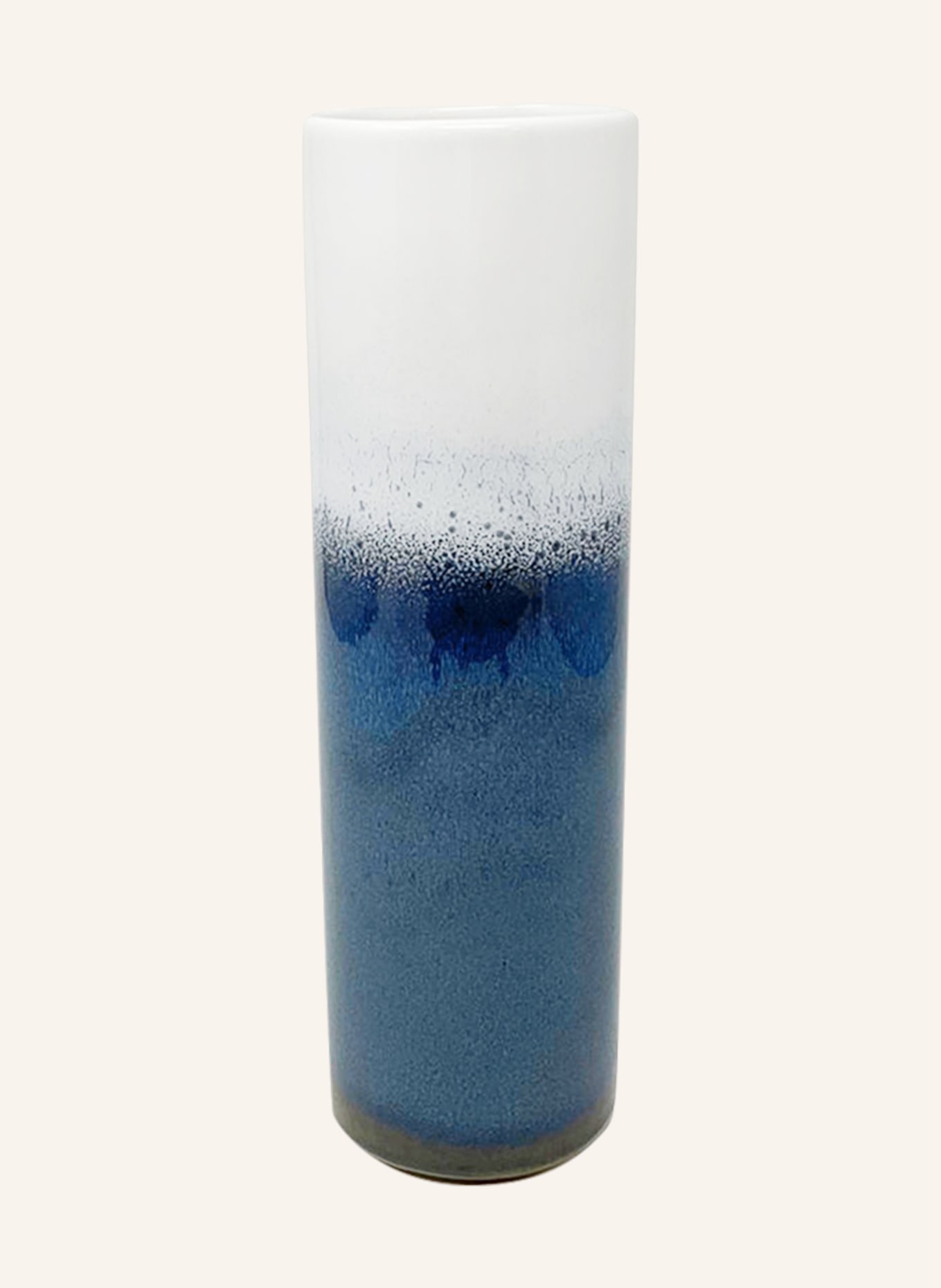 Villeroy & Boch Vase CYLINDER LARGE, Farbe: WEISS/ BLAU (Bild 1)