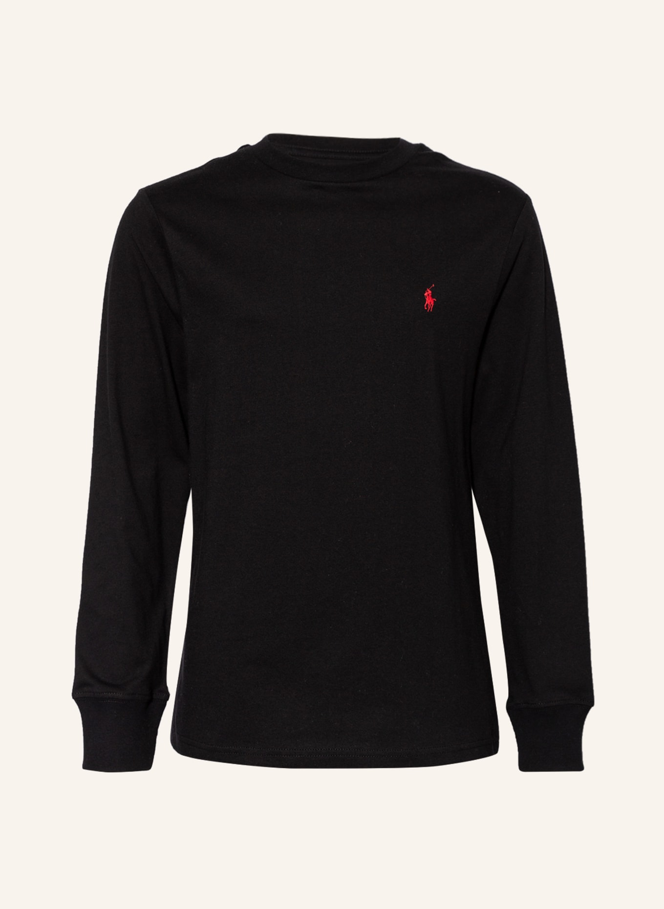 POLO RALPH LAUREN Long sleeve shirt: BLACK
