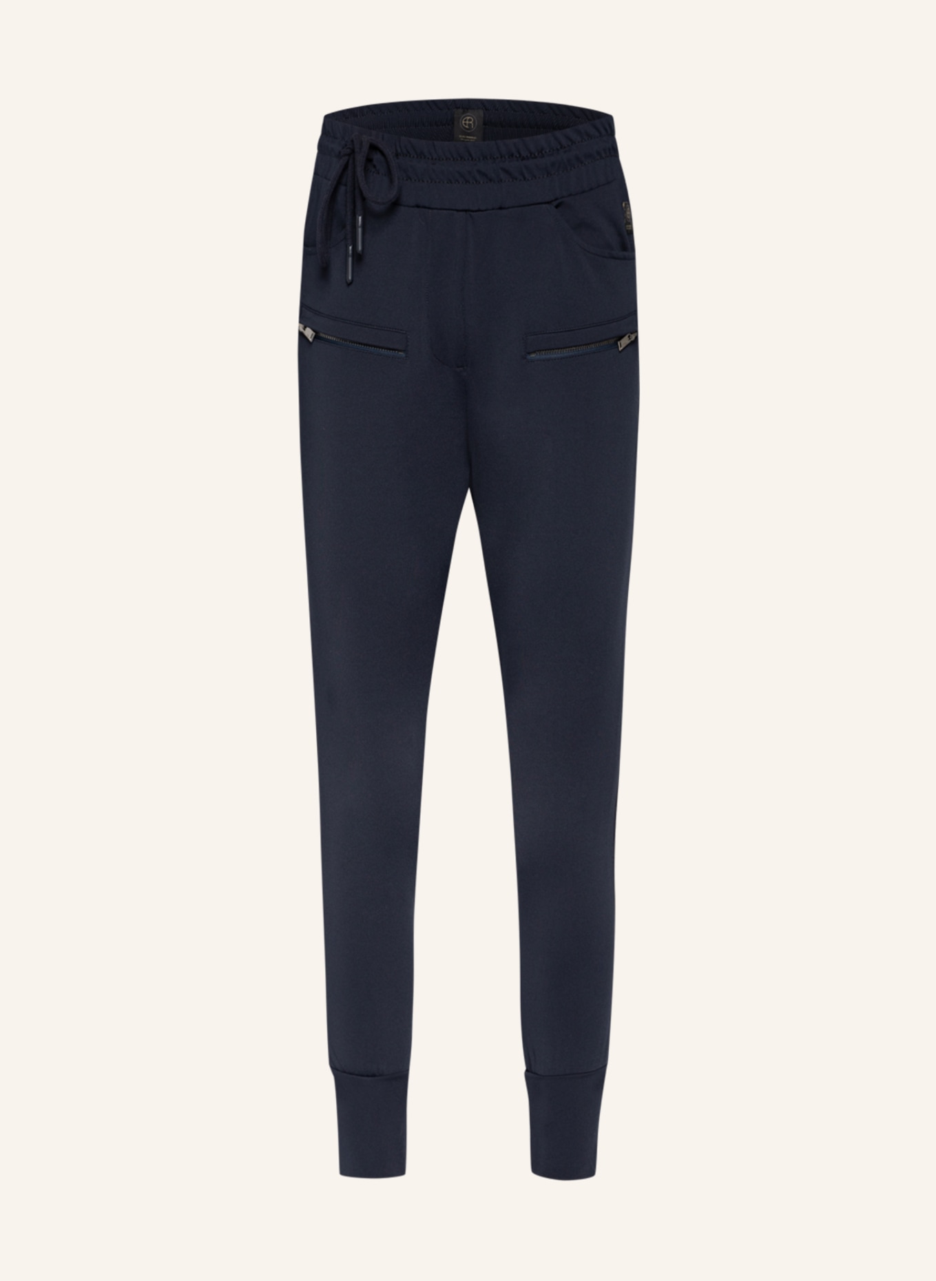 ELIAS RUMELIS 7/8 trousers ERSELENA in jogger style, Color: DARK BLUE (Image 1)