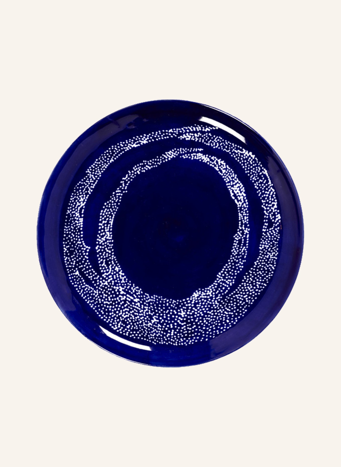 SERAX Set of 2 dinner plates FEAST, Color: DARK BLUE (Image 1)