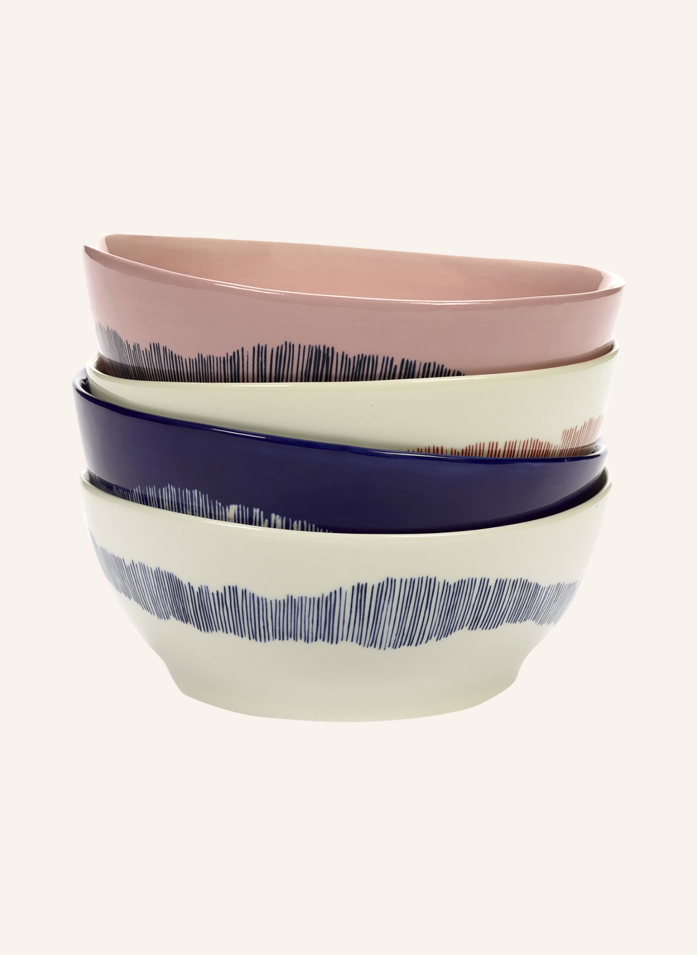 SERAX Set of 4 bowls FEAST, Color: WHITE (Image 2)