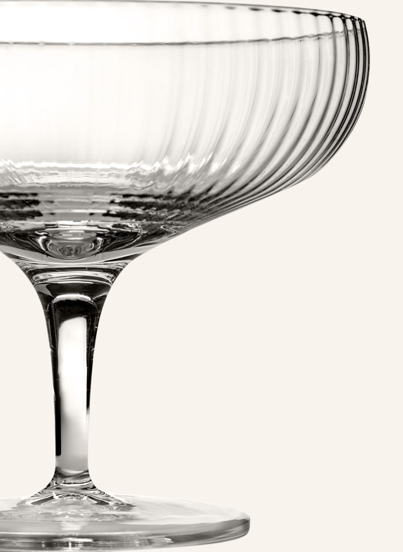 SERAX Zestaw 4 kieliszków do szampana INKU, Kolor: CLEAR CLEAR (Obrazek 2)
