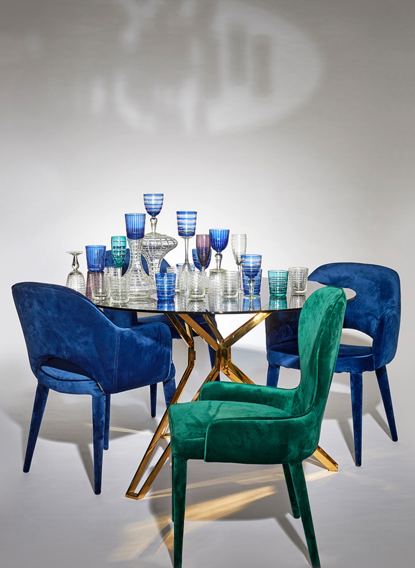 POLSPOTTEN Set of 6 wine glasses, Color: PURPLE/ BLUE (Image 2)
