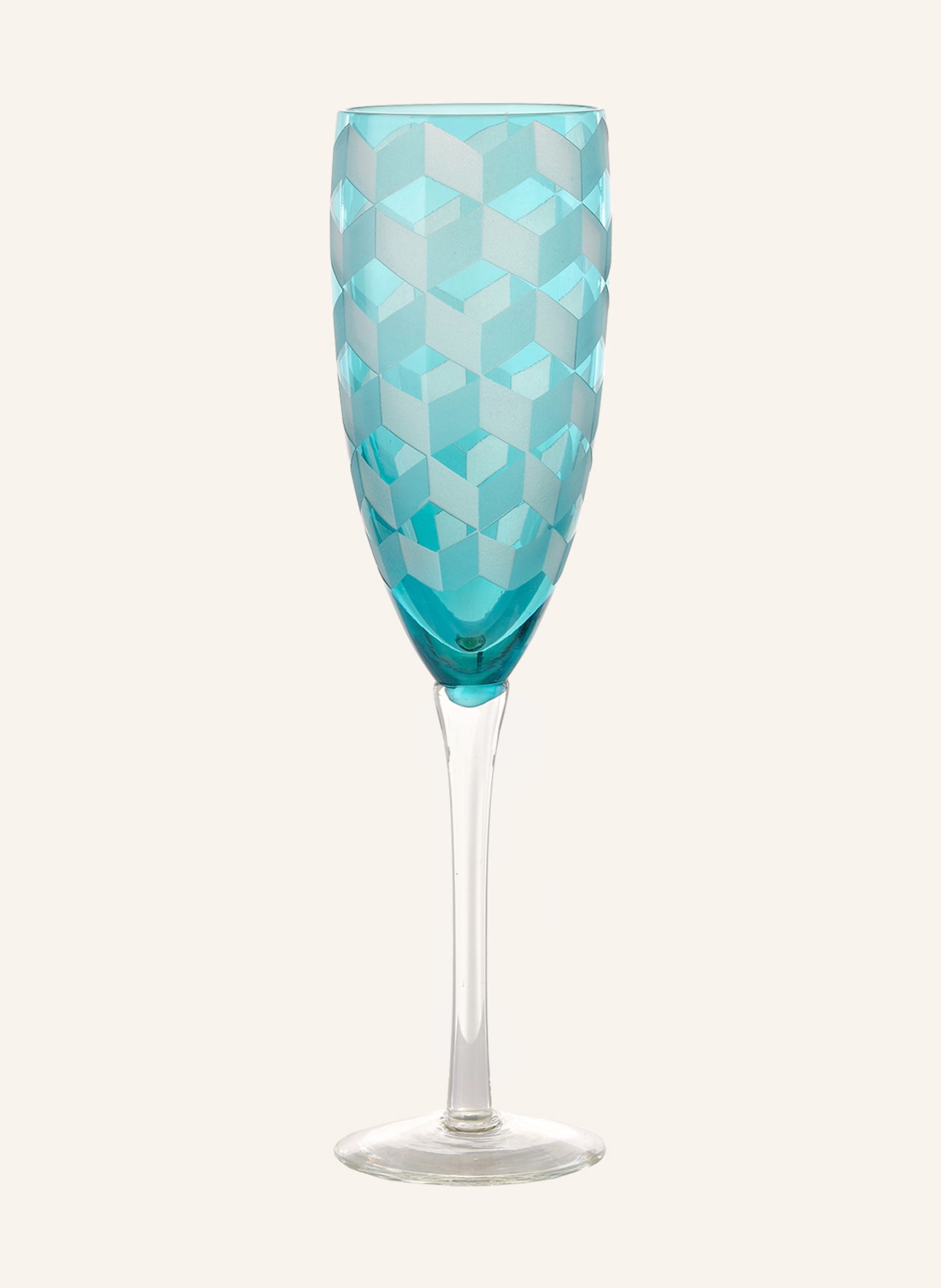 POLSPOTTEN Set of 6 champagne glasses, Color: LIGHT GREEN/ PURPLE/ BLUE (Image 2)