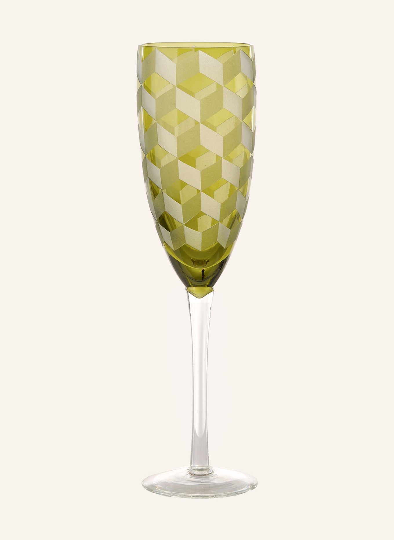 POLSPOTTEN Set of 6 champagne glasses, Color: LIGHT GREEN/ PURPLE/ BLUE (Image 3)