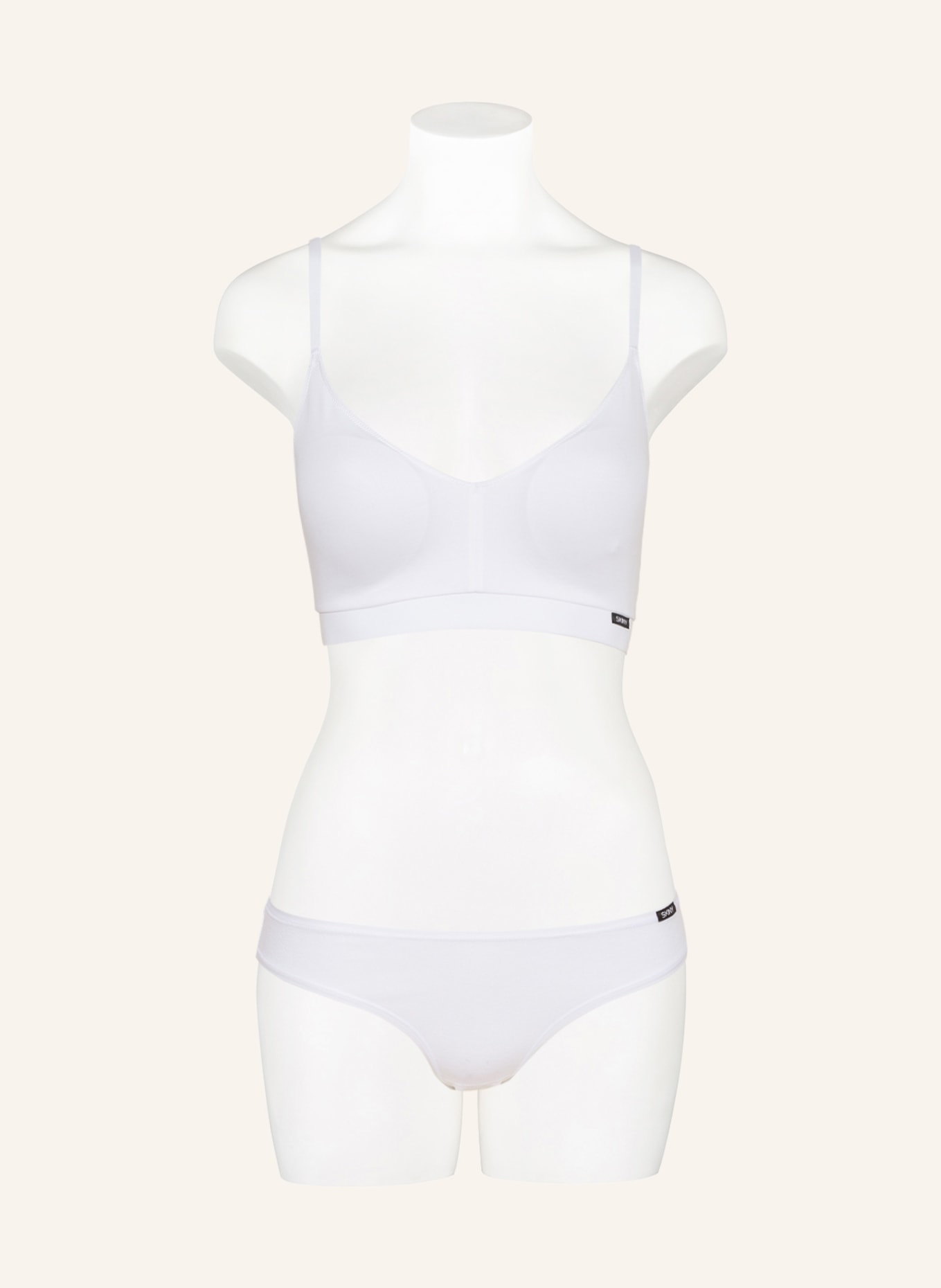 Skiny Bralette EVERY DAY IN COTTON ESSENTIALS, Color: WHITE (Image 2)