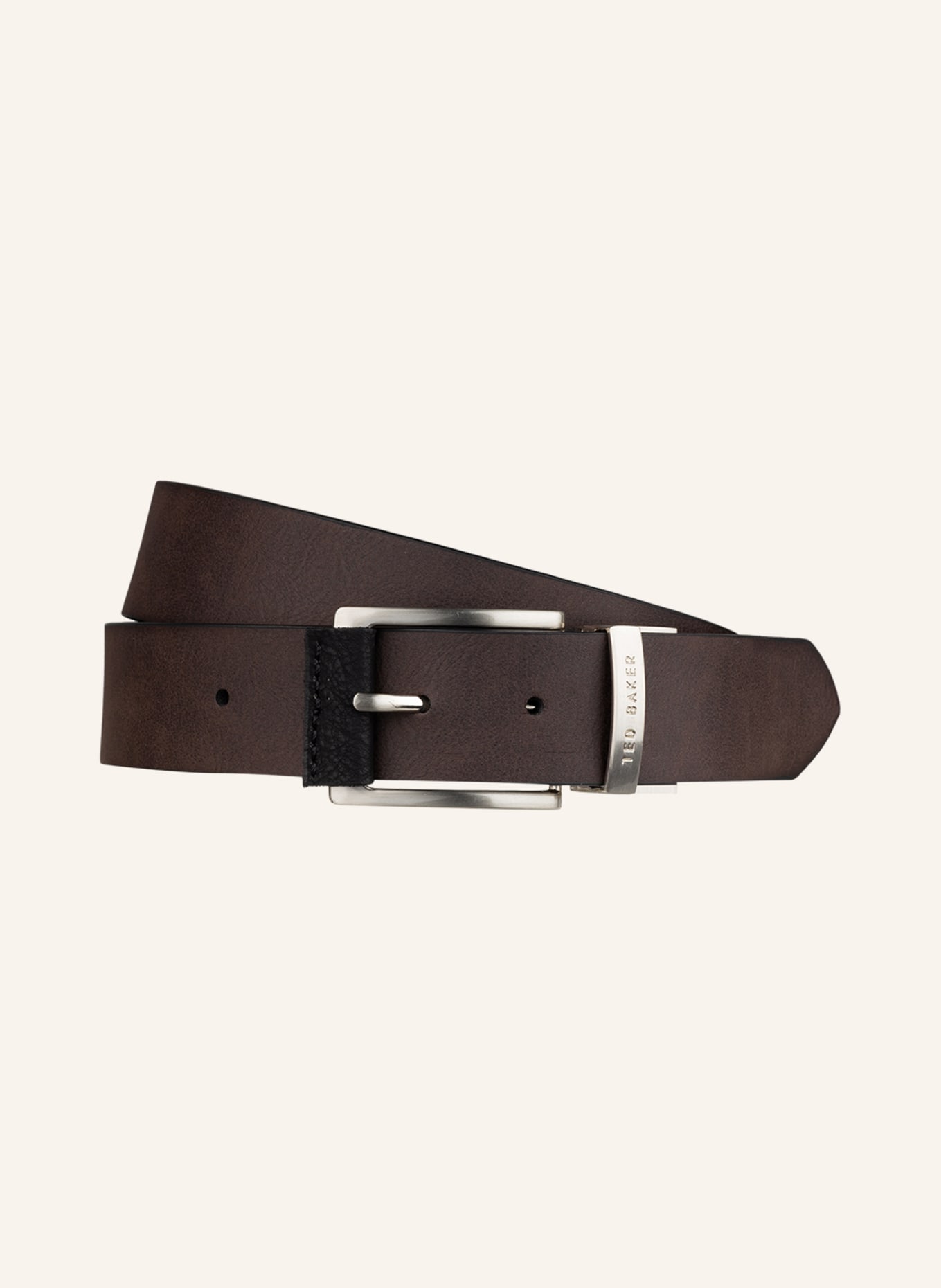TED BAKER Set RATE: Reversible leather belt and buckles, Color: BLACK (Image 2)