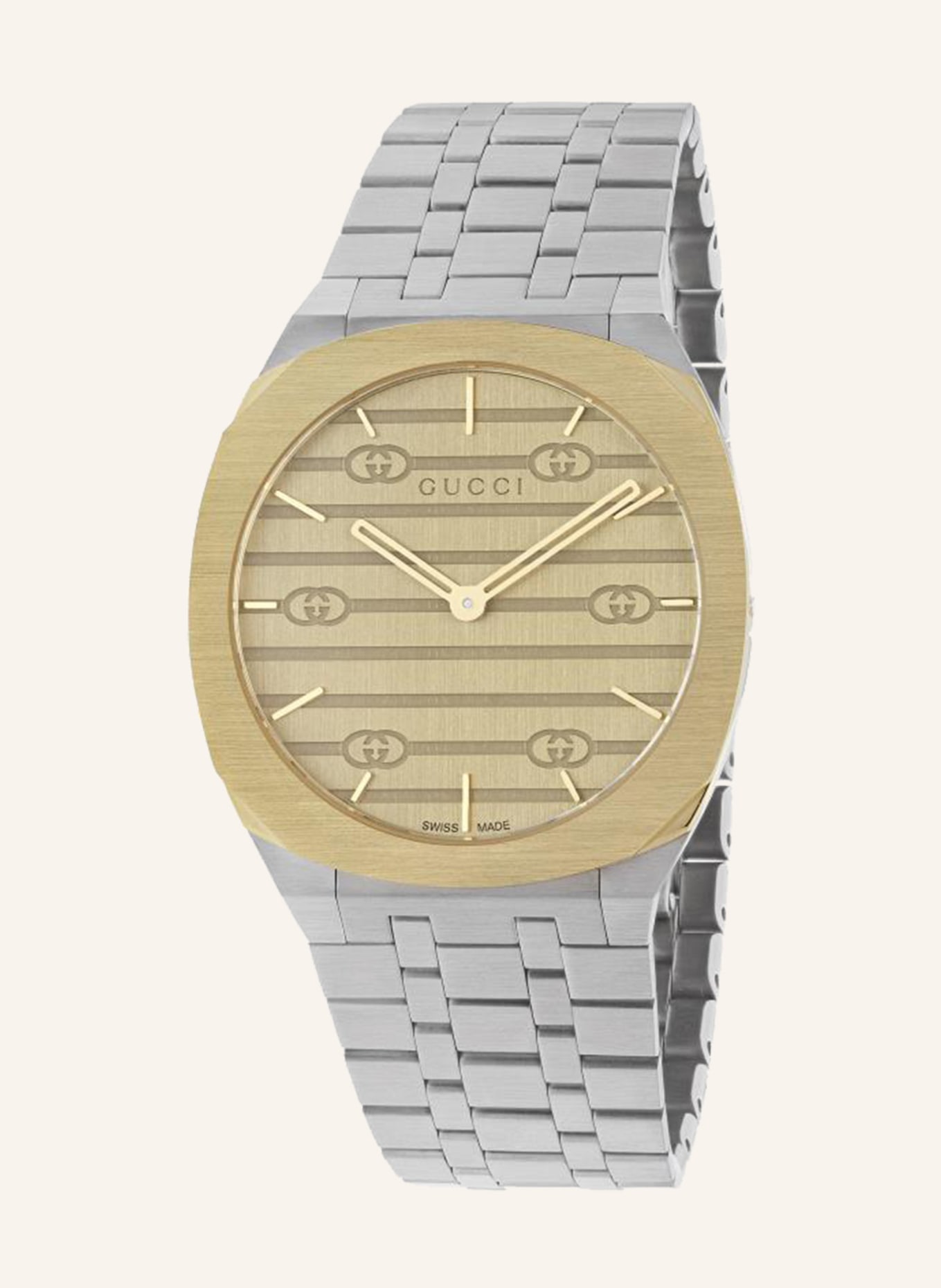 GUCCI Wrist watch GUCCI 25H, Color: SILVER/ GOLD (Image 1)