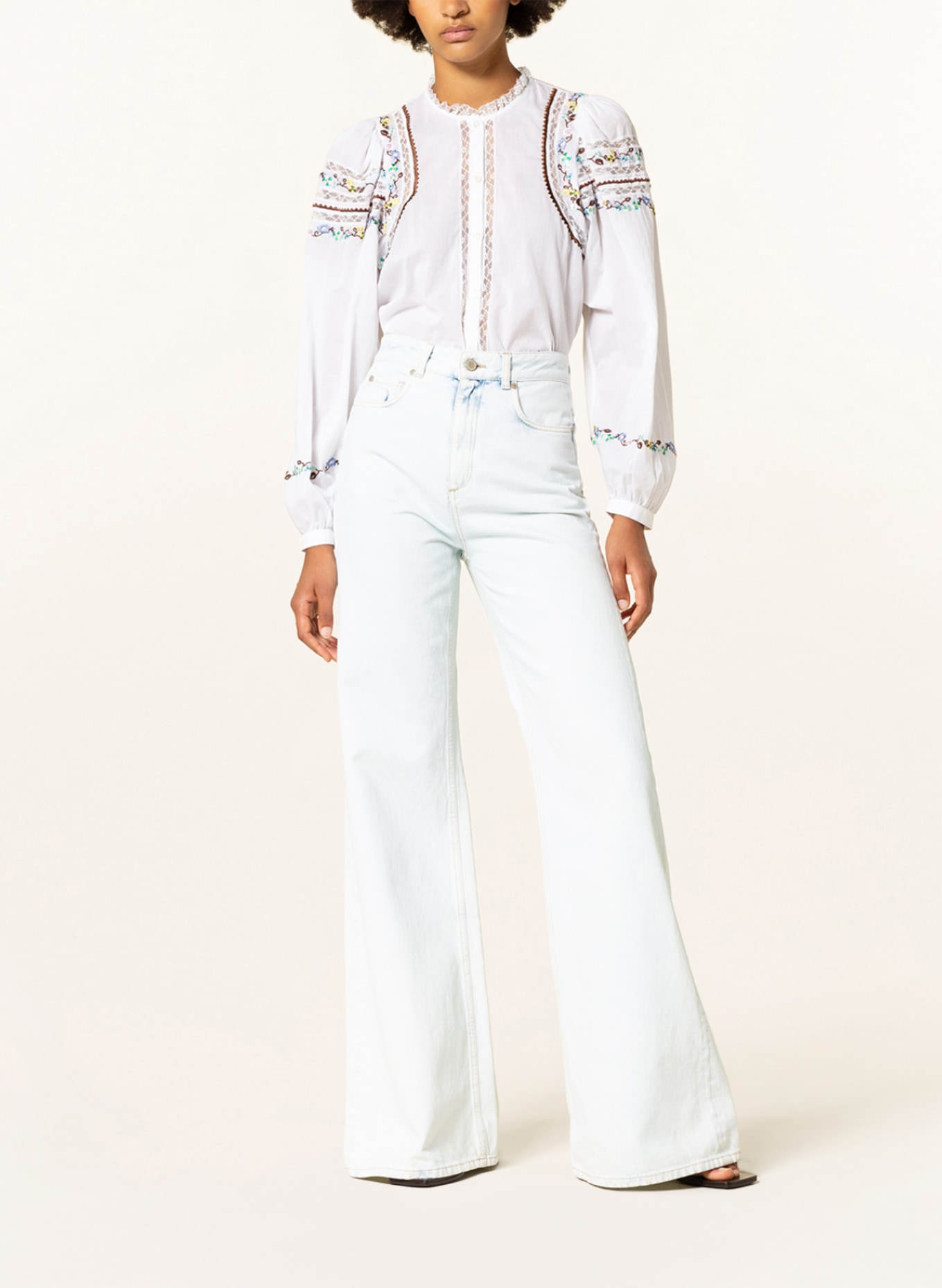 DOROTHEE SCHUMACHER Flared jeans: 803 washed light denim