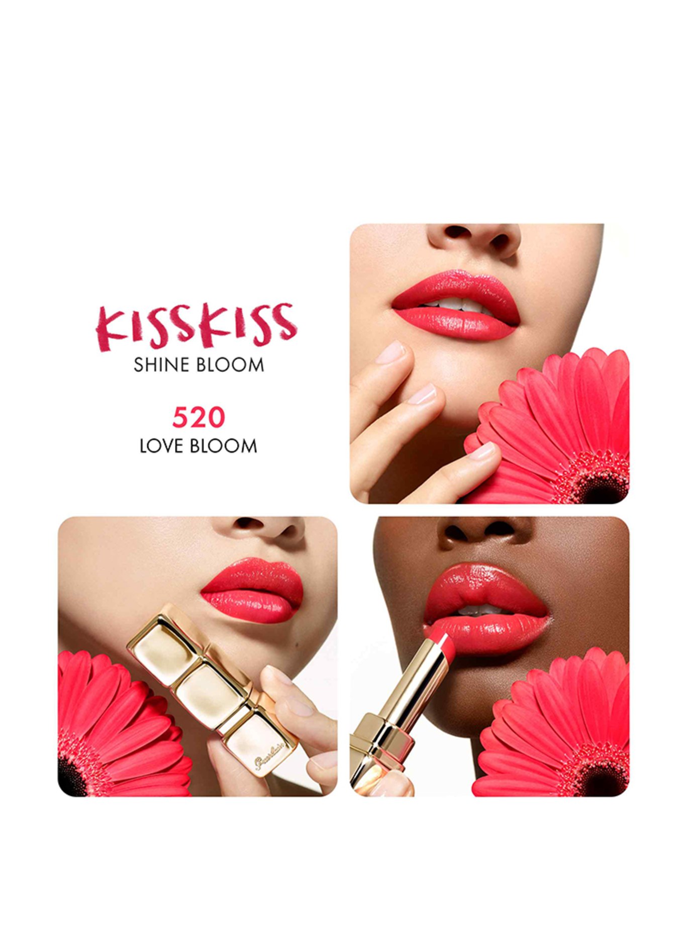 GUERLAIN KISS KISS SHINE BLOOM: 520 LOVE BLOOM