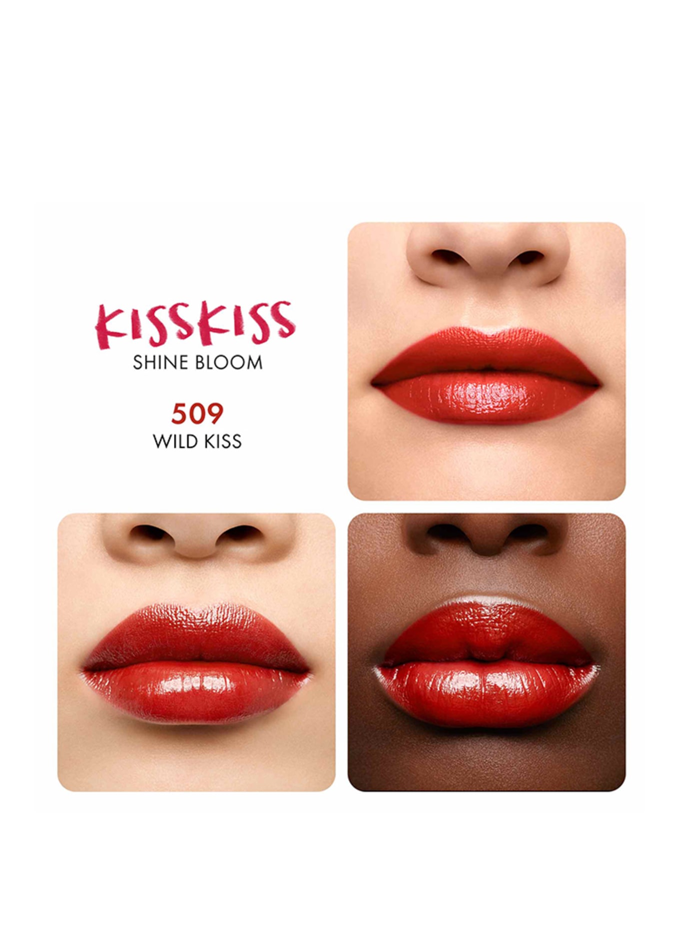 GUERLAIN KISS KISS SHINE BLOOM: 509 WILD KISS