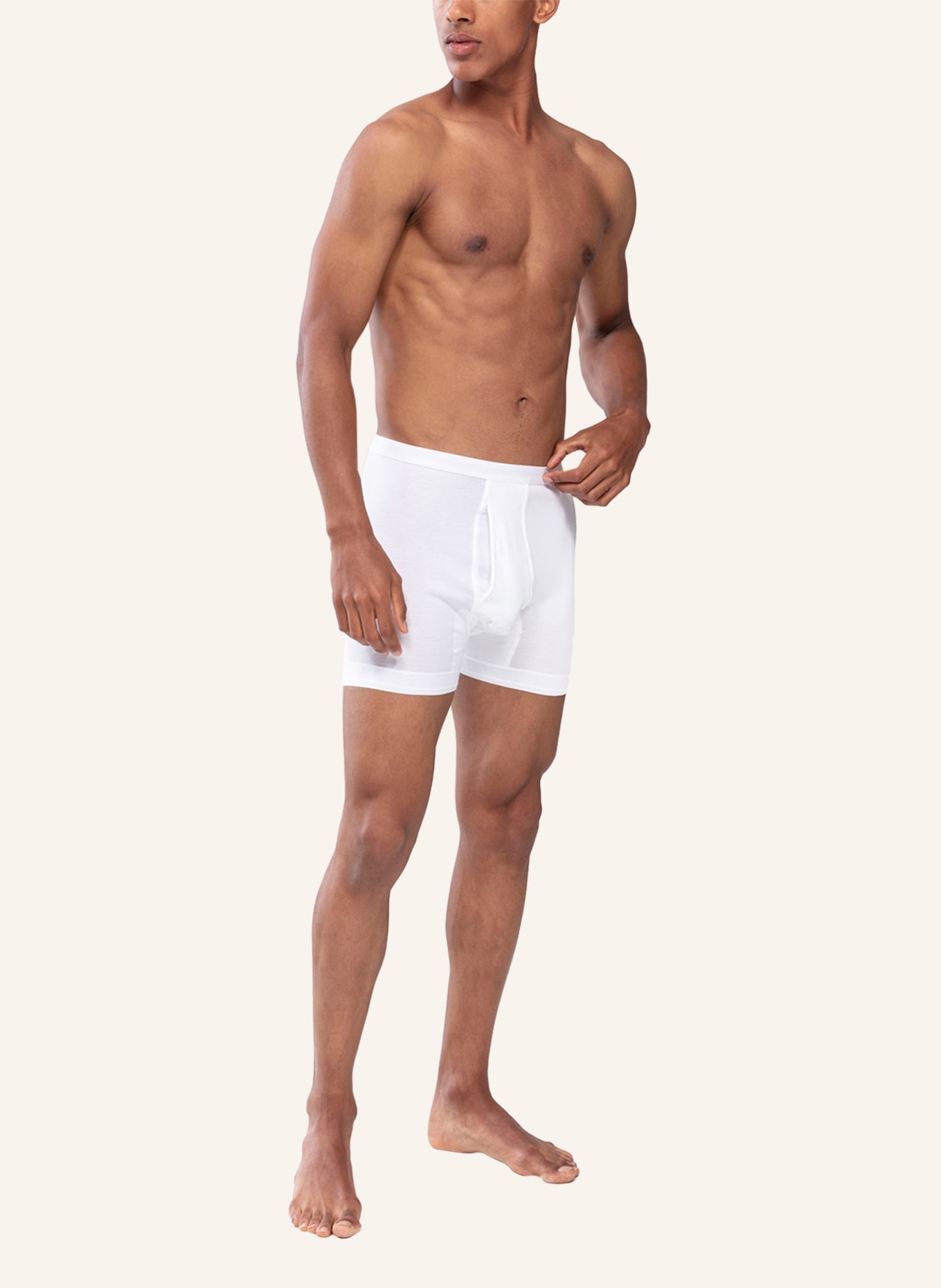 mey Boxer shorts series NOBLESSE, Color: WHITE (Image 3)