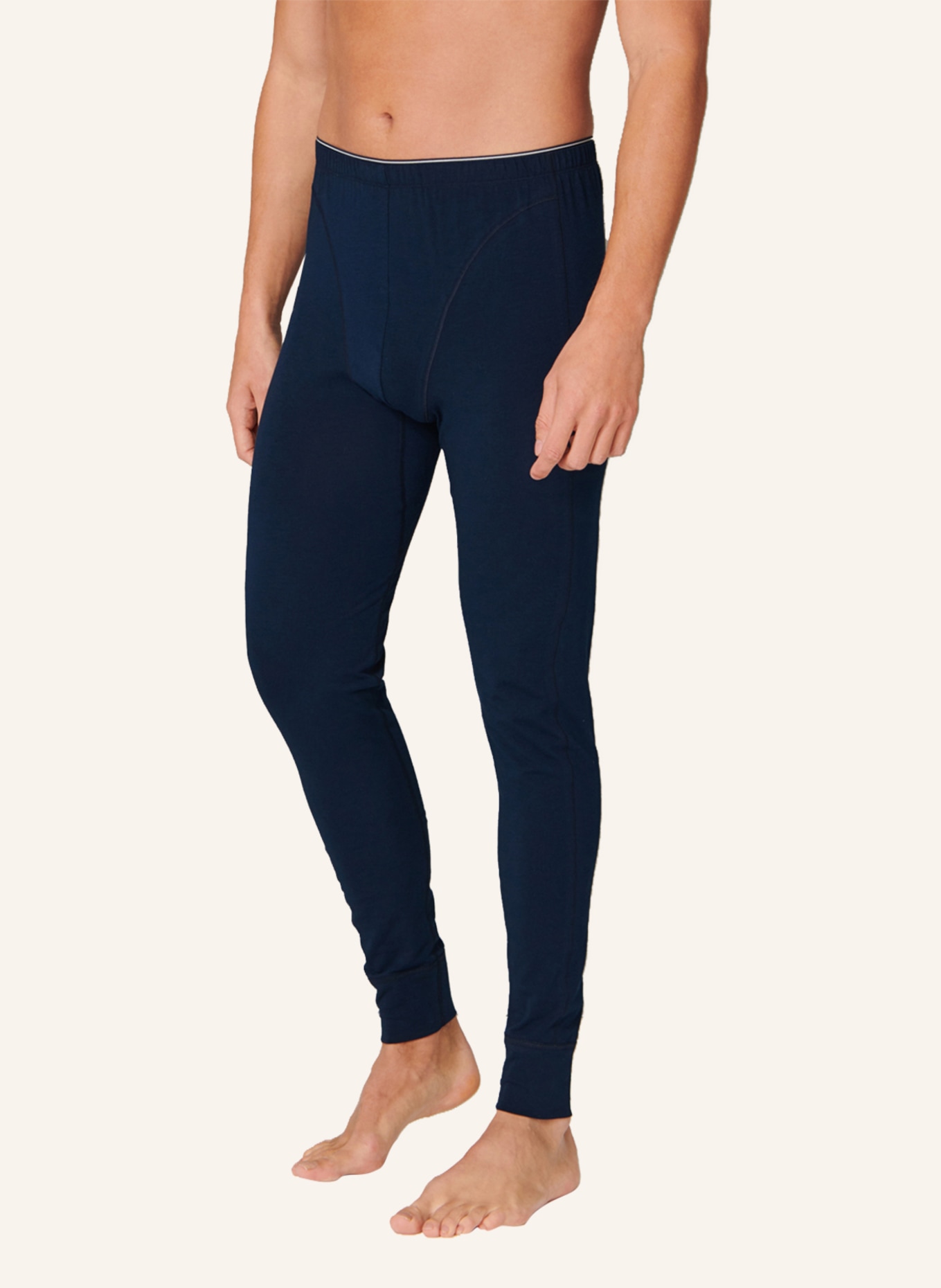 SCHIESSER Lange Unterhose 95/5: DUNKELBLAU