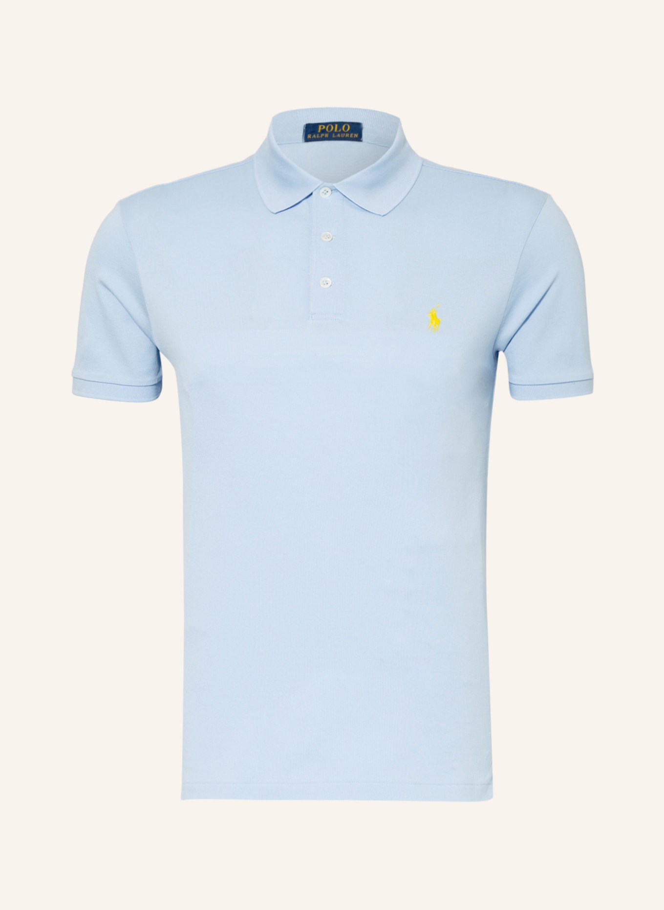 POLO RALPH LAUREN Piqué-Poloshirt Slim Fit, Farbe: HELLBLAU (Bild 1)