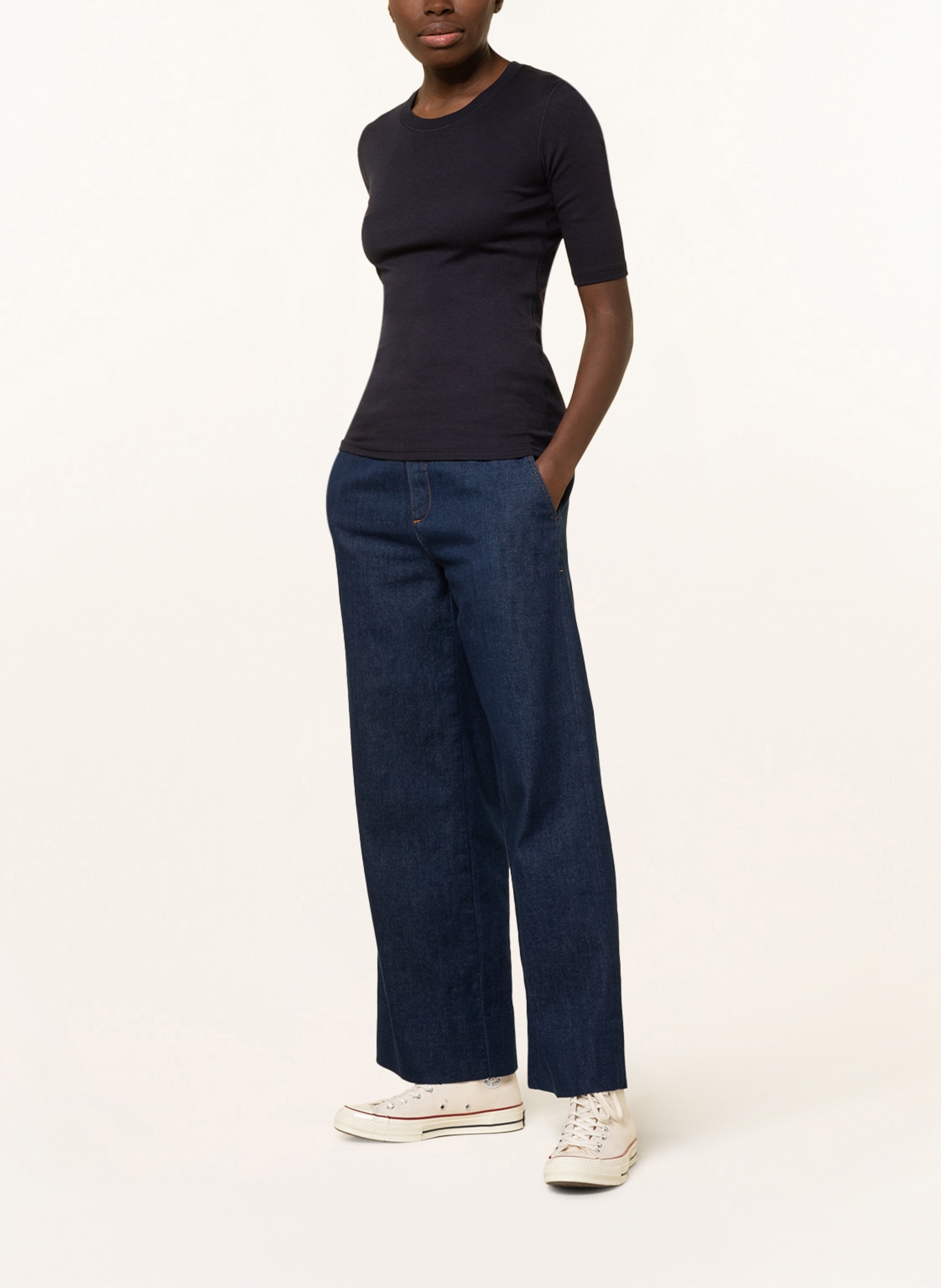 CLOSED T-Shirt: DUNKELBLAU