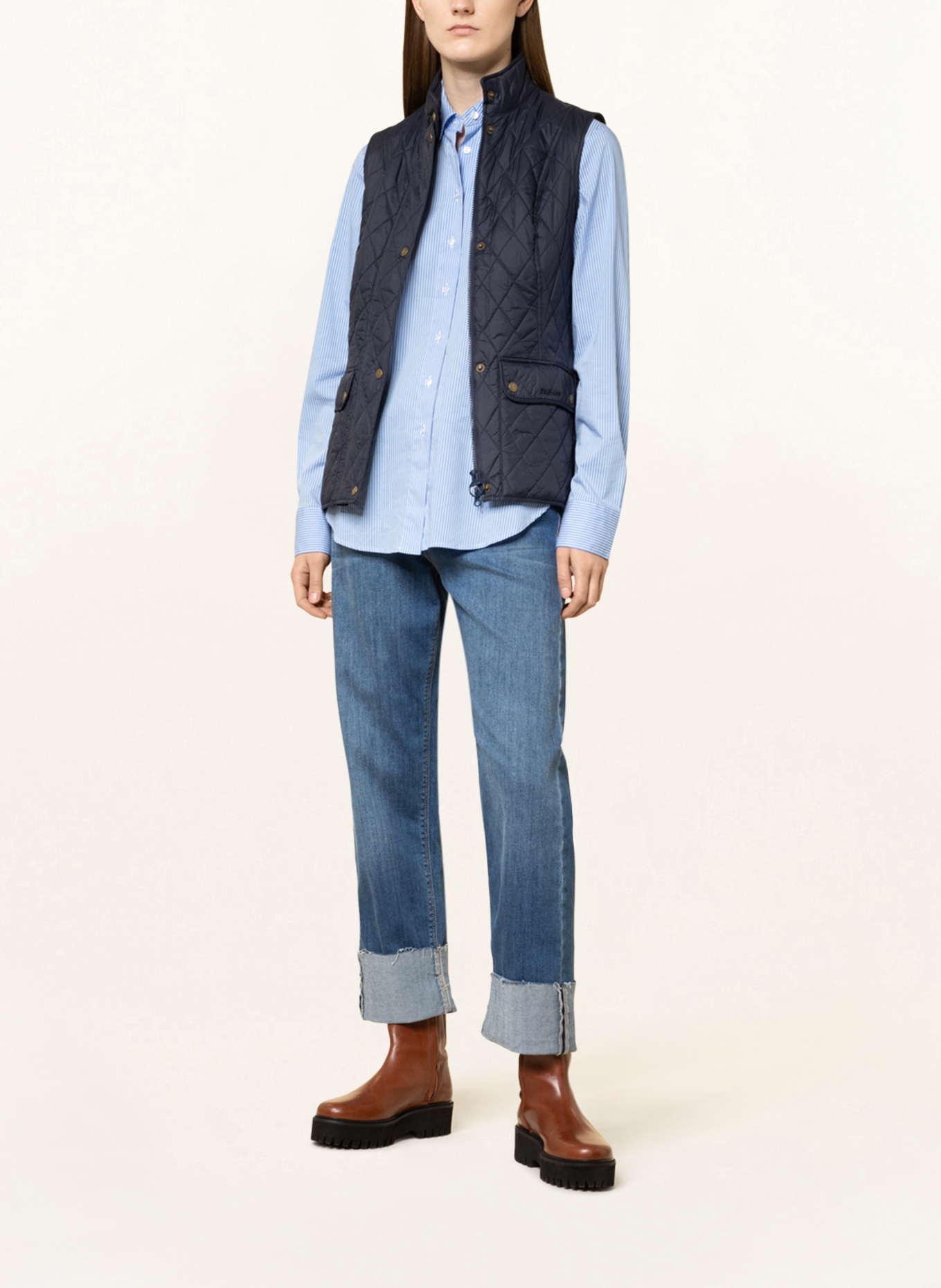 Barbour Quilted vest OTTERBURN: DARK BLUE