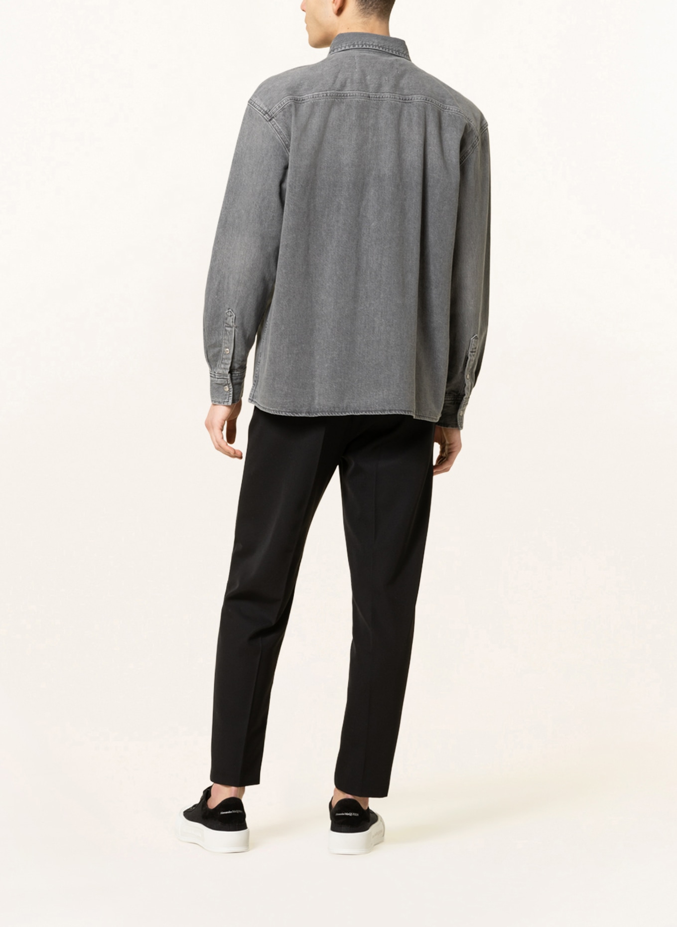 Calvin Klein Jeans Denim Overshirt, Color: 1BZ DENIM GREY (Image 3)
