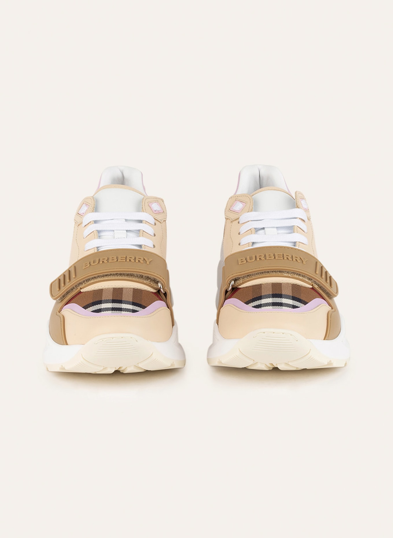 BURBERRY Sneakers RAMSEY, Color: LIGHT BROWN/ LIGHT PINK/ BROWN (Image 3)