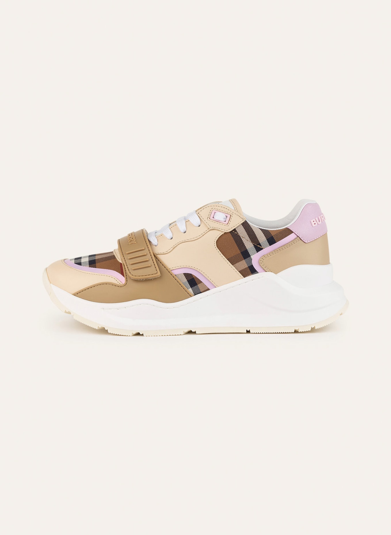 BURBERRY Sneakers RAMSEY, Color: LIGHT BROWN/ LIGHT PINK/ BROWN (Image 4)