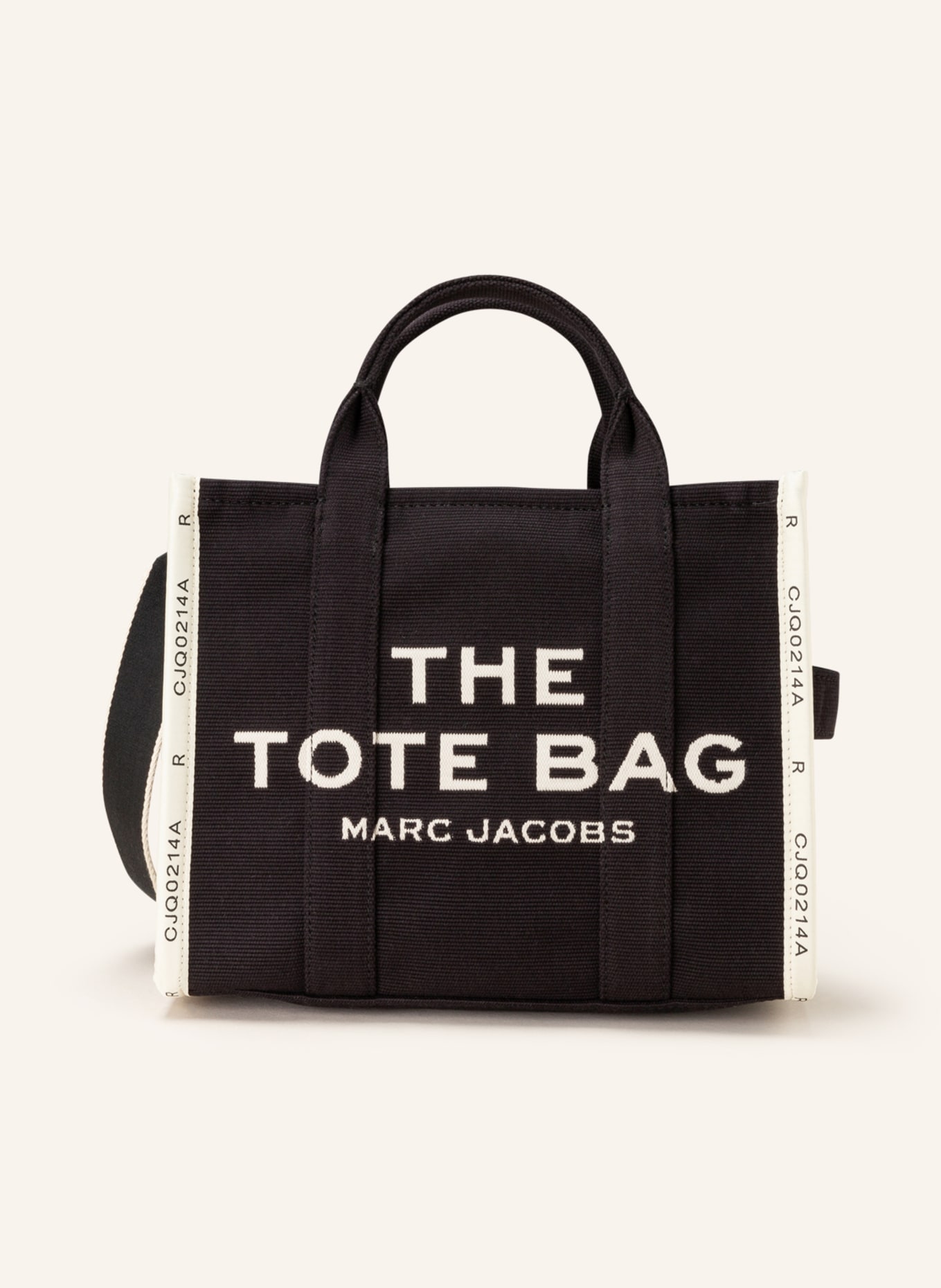 MARC JACOBS Handtasche THE SMALL TOTE BAG: SCHWARZ/ CREME