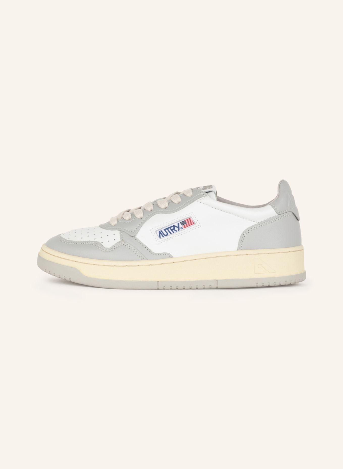 AUTRY MEDALIST LOW WB sneaker, Color: WHITE/ LIGHT GRAY (Image 4)