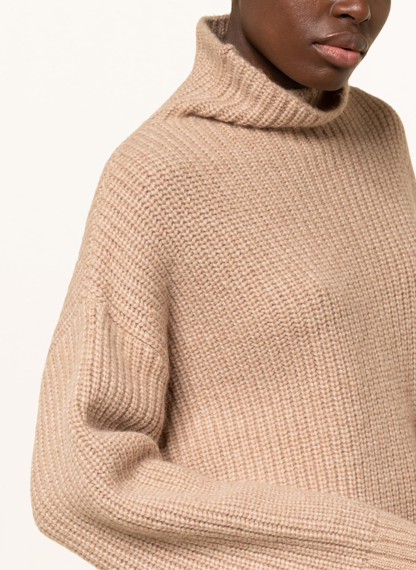 ANINE BING Turtleneck sweater SYDNEY, Color: BEIGE (Image 4)