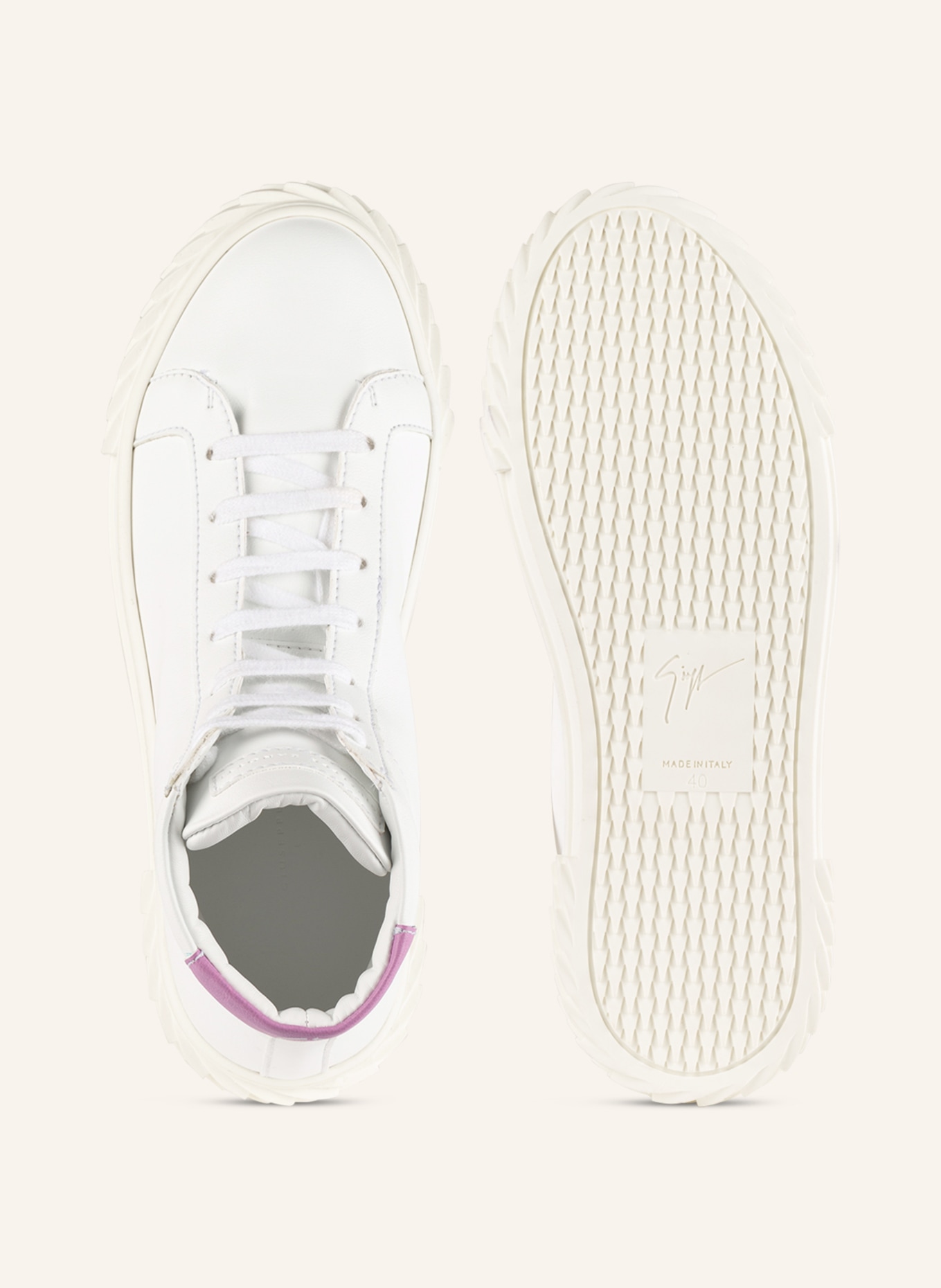GIUSEPPE ZANOTTI DESIGN High-top sneakers BLABBER, Color: WHITE (Image 5)