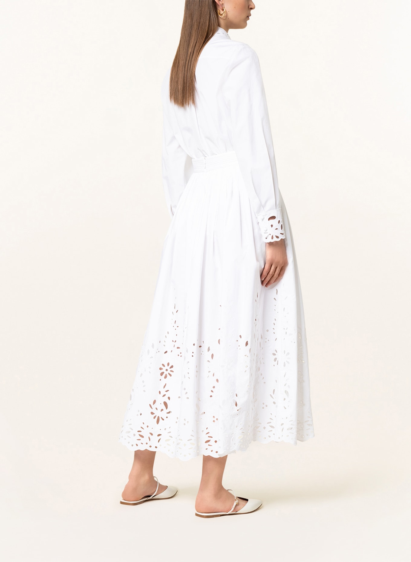 Chloé Skirt with broderie anglaise , Color: WHITE (Image 3)