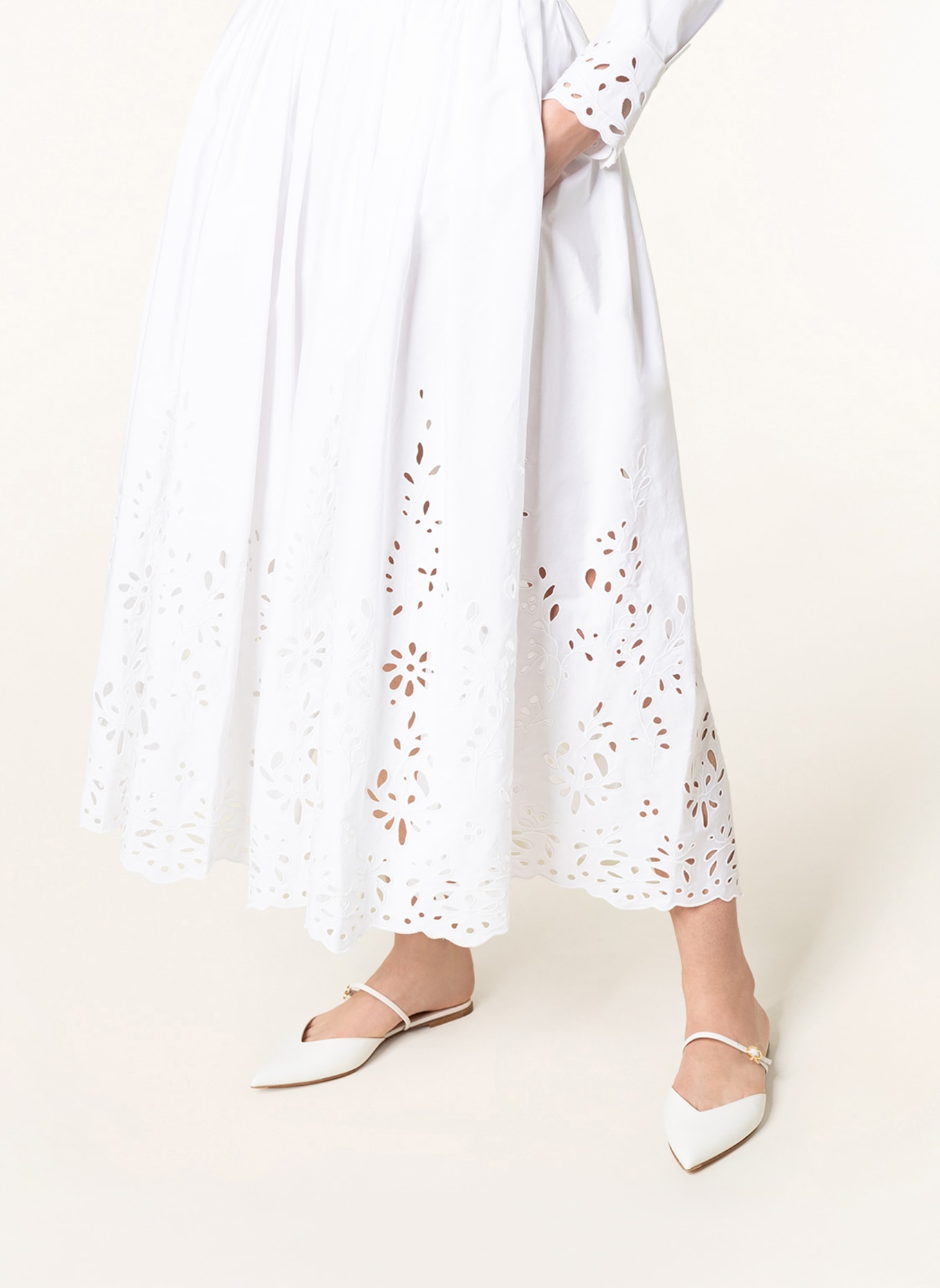 Chloé Skirt with broderie anglaise , Color: WHITE (Image 4)