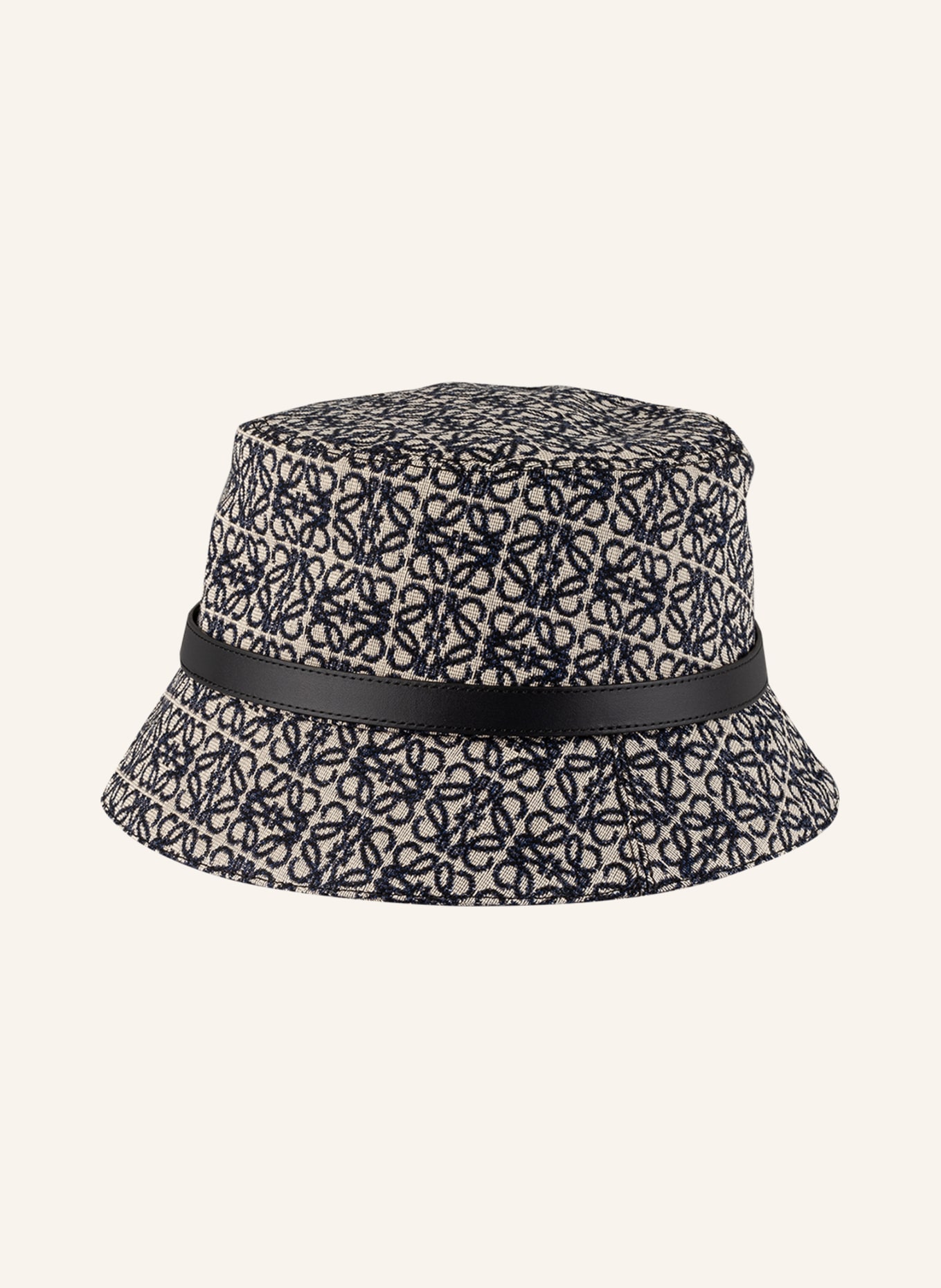 LOEWE Klobouk Bucket Hat, Barva: ČERNÁ/ TMAVĚ MODRÁ/ KRÉMOVÁ (Obrázek 2)