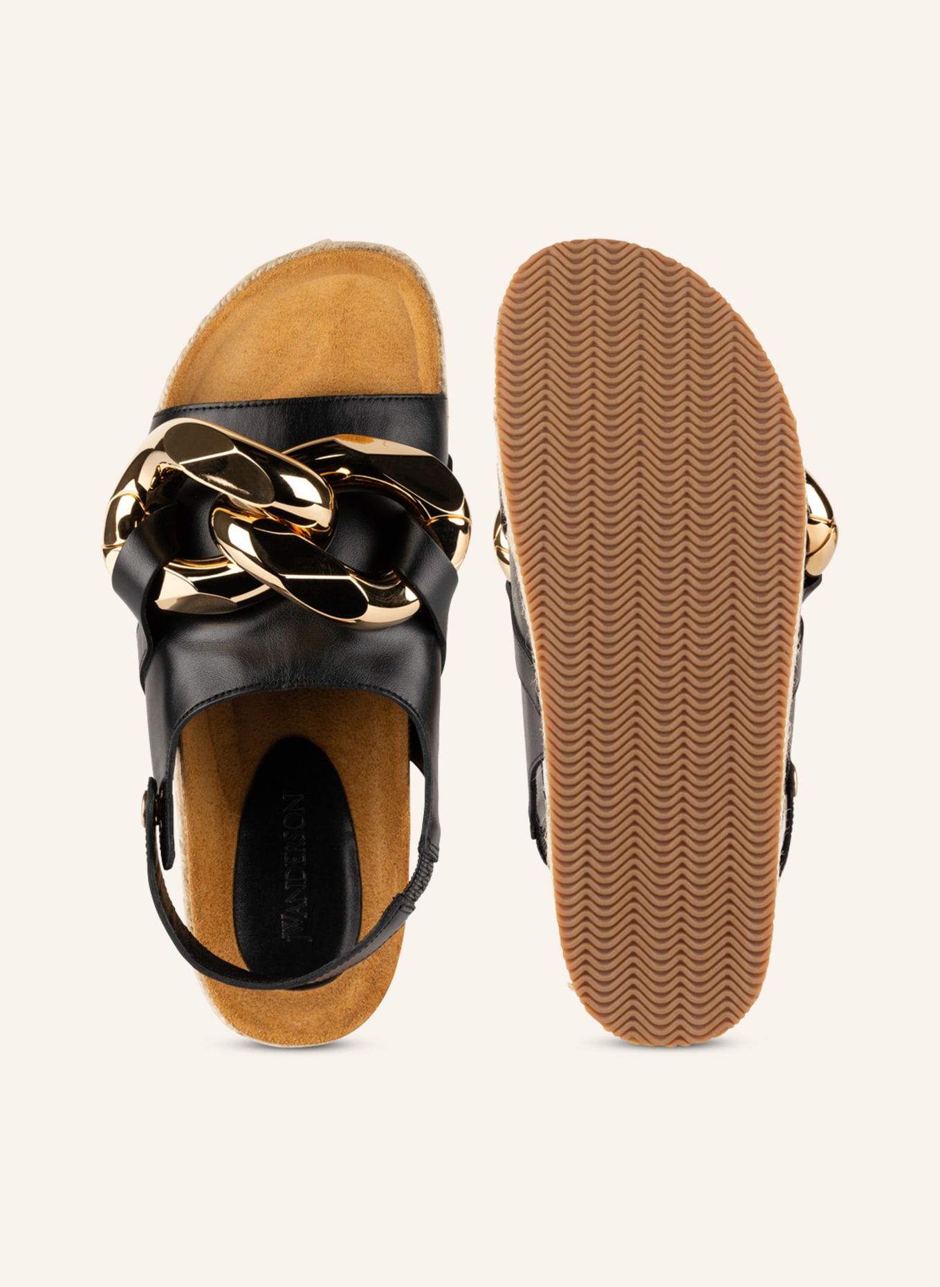 JW ANDERSON Platform sandals CHAIN, Color: BLACK (Image 5)
