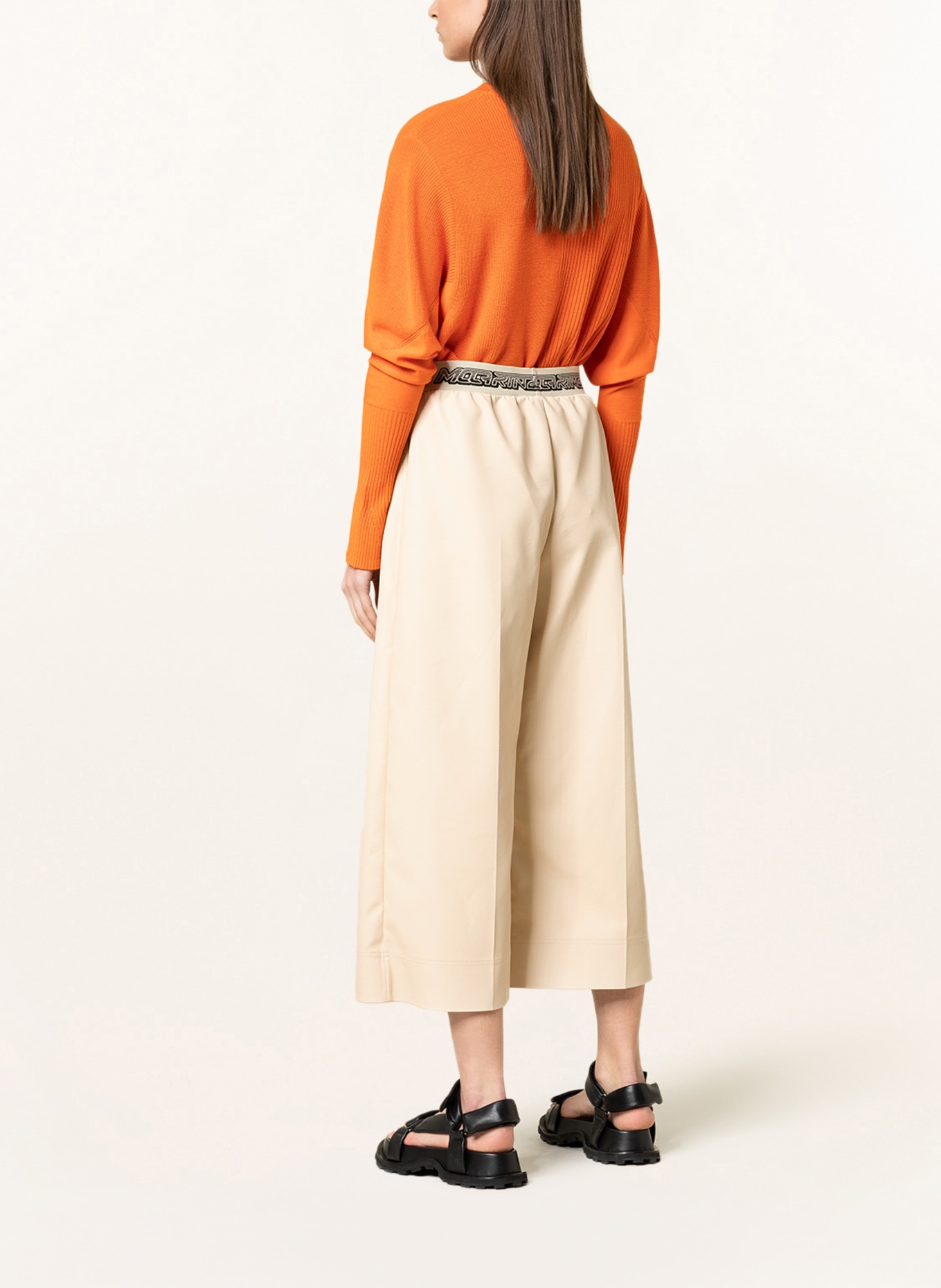 STELLA McCARTNEY Leather look culottes , Color: CREAM (Image 3)