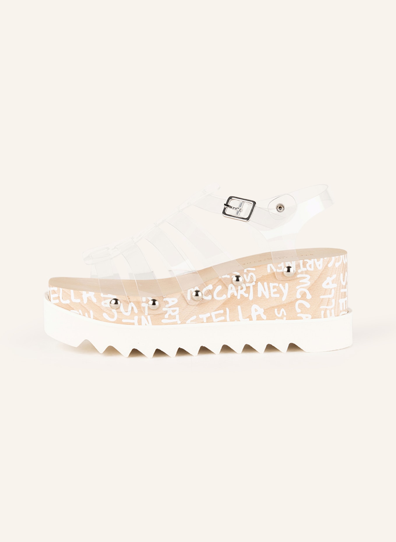 STELLA McCARTNEY Platform sandals ED CURTIS, Color: WHITE (Image 4)